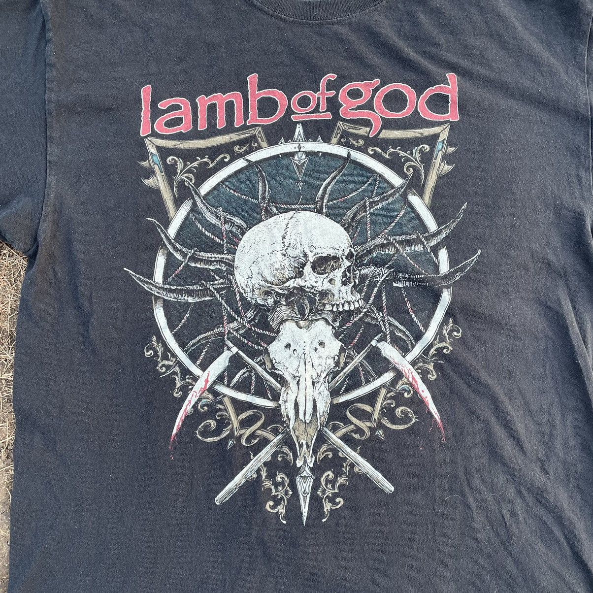 Vintage Vintage Y2K Lamb of God Graphic Tee Thrashed Metal Indie L Size US L / EU 52-54 / 3 - 4 Thumbnail
