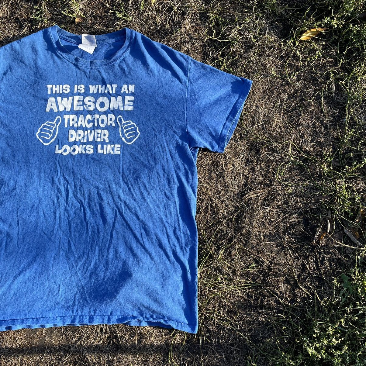 Vintage Vintage Y2K Graphic Tee Tractor Driver Humor Streetwear M Size US M / EU 48-50 / 2 - 4 Thumbnail
