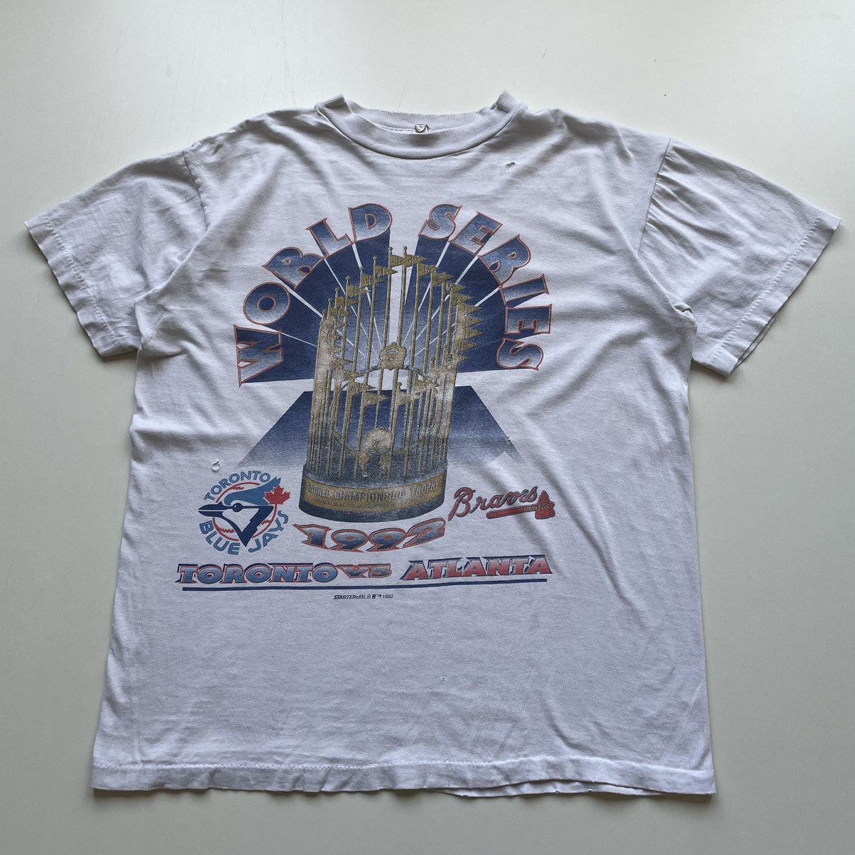 MLB Vintage 1992 Toronto Blue Jays VS Atlanta Braves T Shirt Size US M / EU 48-50 / 2 - 1 Thumbnail