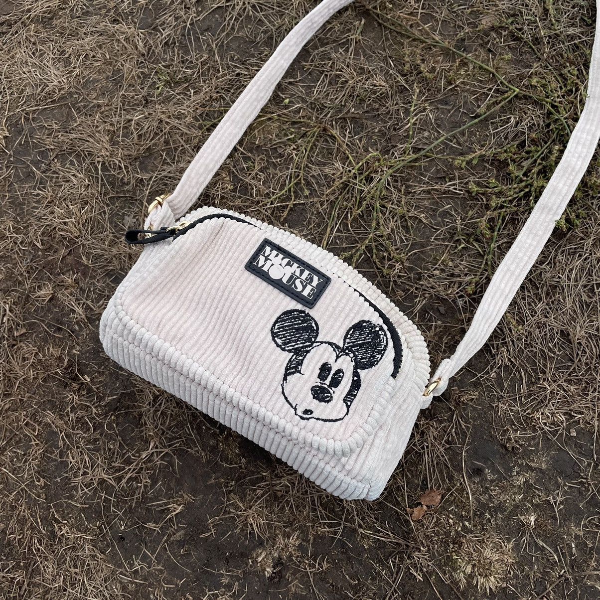 Vintage Y2K Corduroy Bag Crossbody Pockets OS