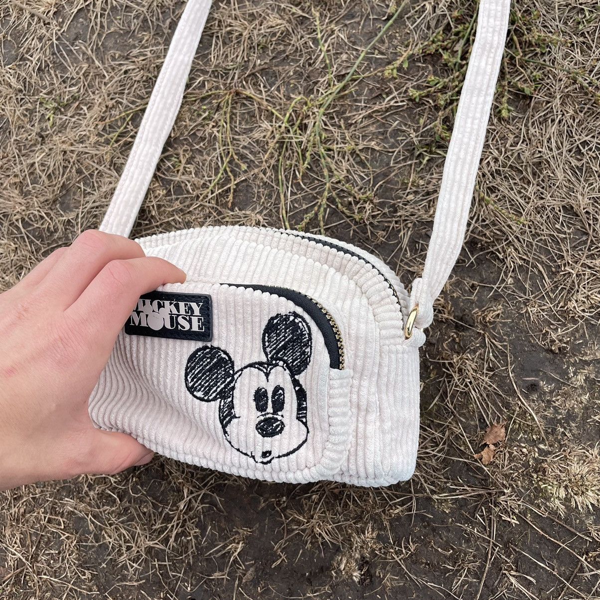 Vintage Y2K Corduroy Bag Crossbody Pockets OS