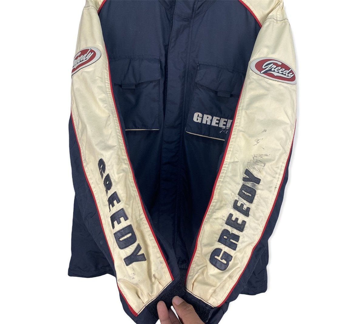 Japanese Brand Vintage Greedy Racing Jacket Size US L / EU 52-54 / 3 - 2 Thumbnail