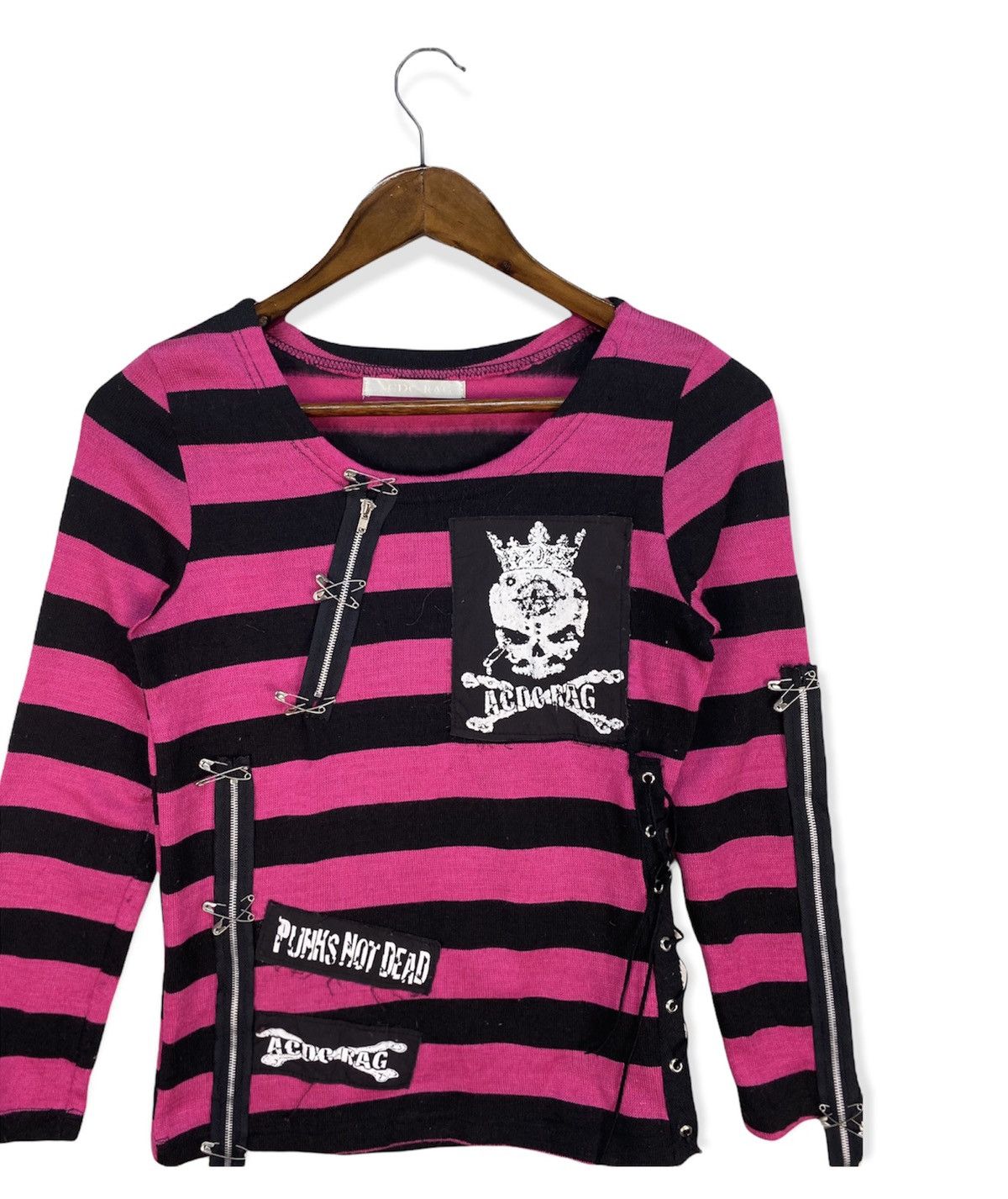 Japanese Brand ❗️HOT❗️ACDC RAG PUNK NOT DEAD LONG SLEEVES Size XS / US 0-2 / IT 36-38 - 2 Thumbnail