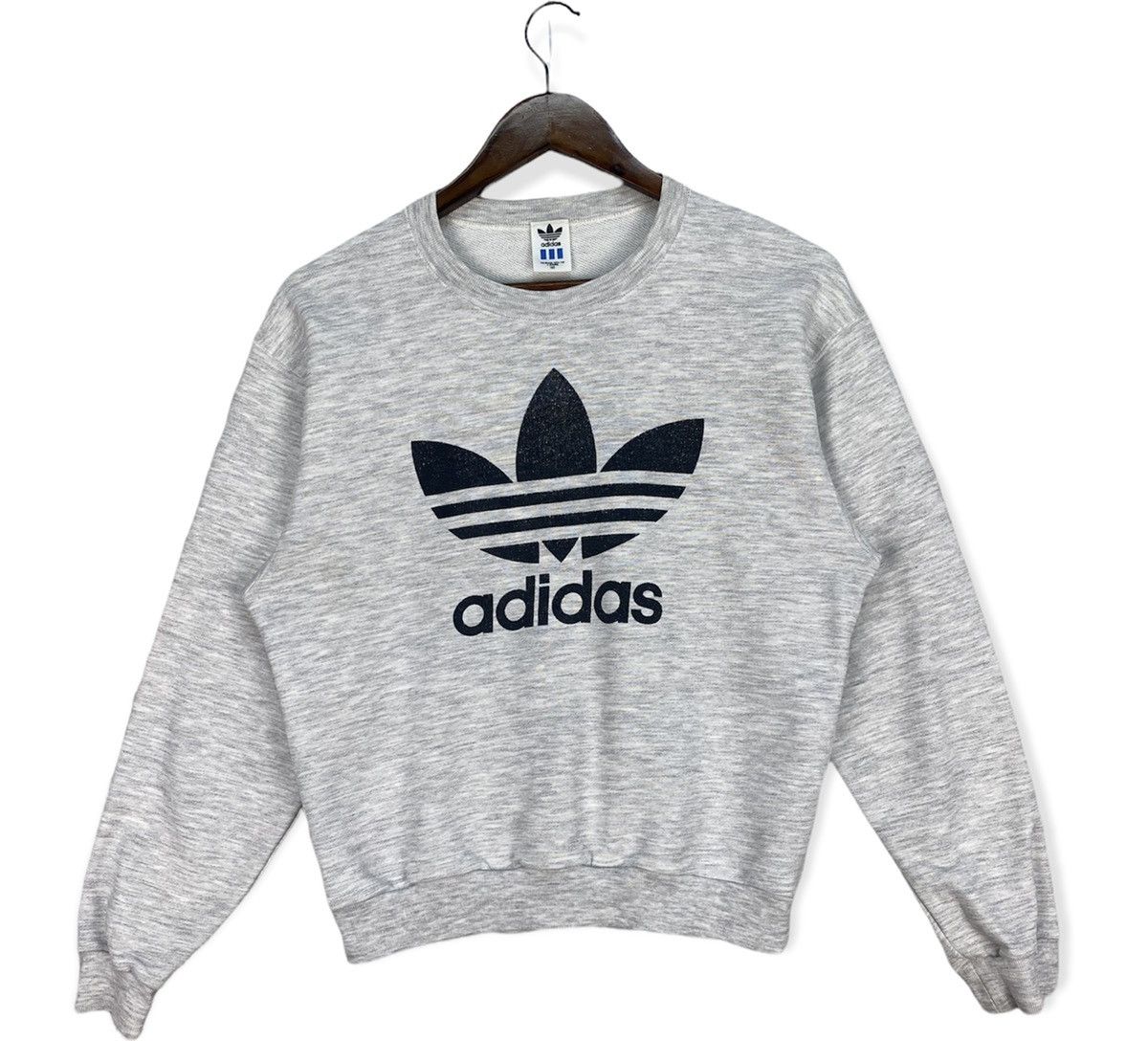Vintage Adidas Big Logo Sweatshirt Size 160