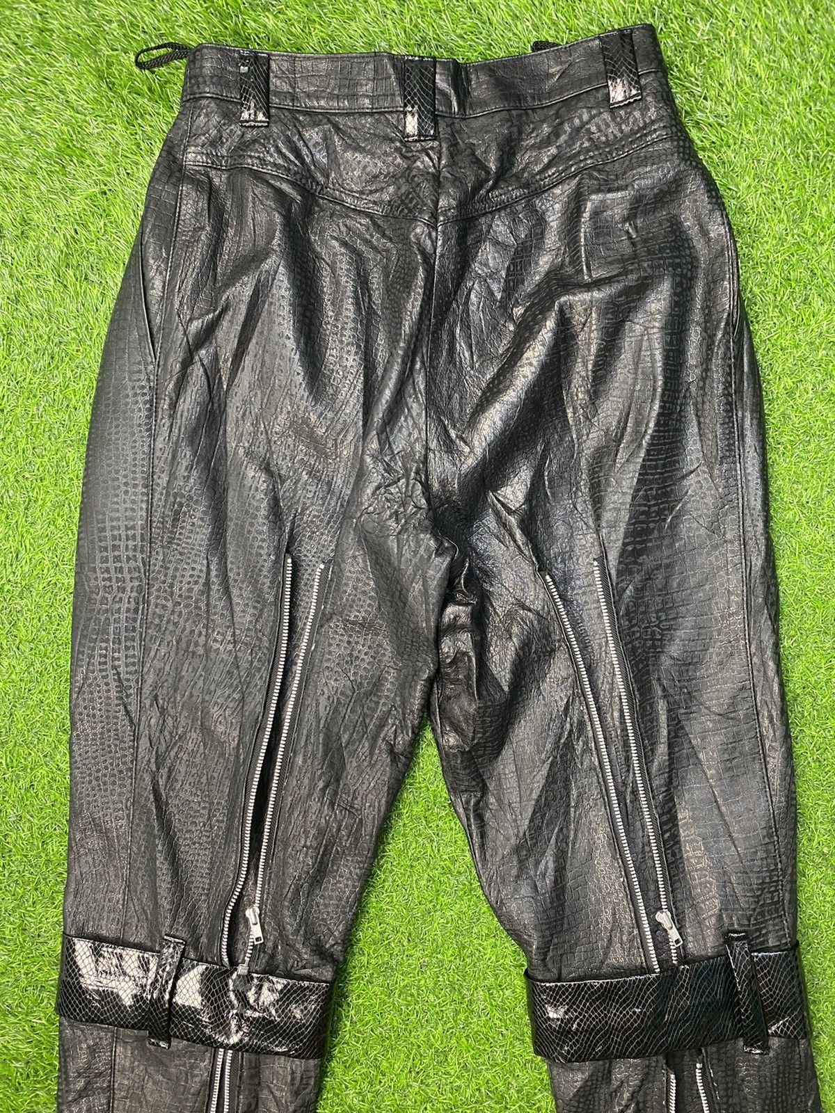 Japanese Brand Vintage Seditionaries Punk Leather Pants Size US 27 - 6 Thumbnail