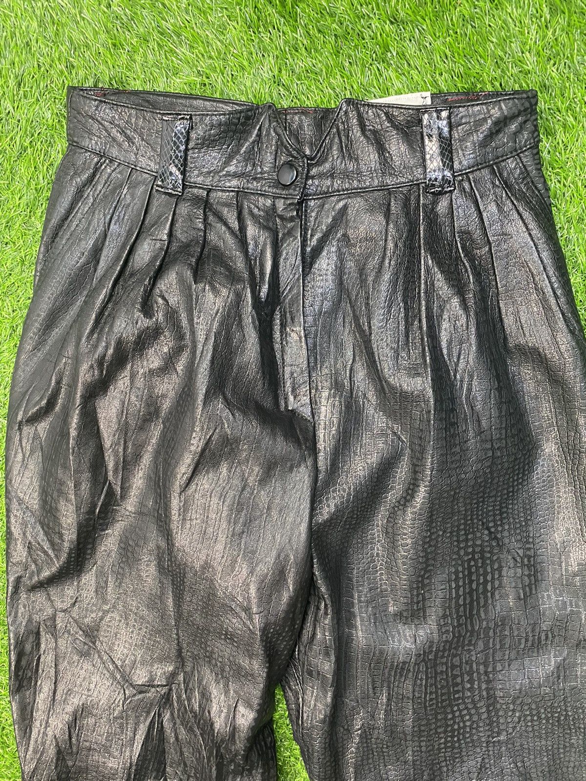 Japanese Brand Vintage Seditionaries Punk Leather Pants Size US 27 - 3 Thumbnail