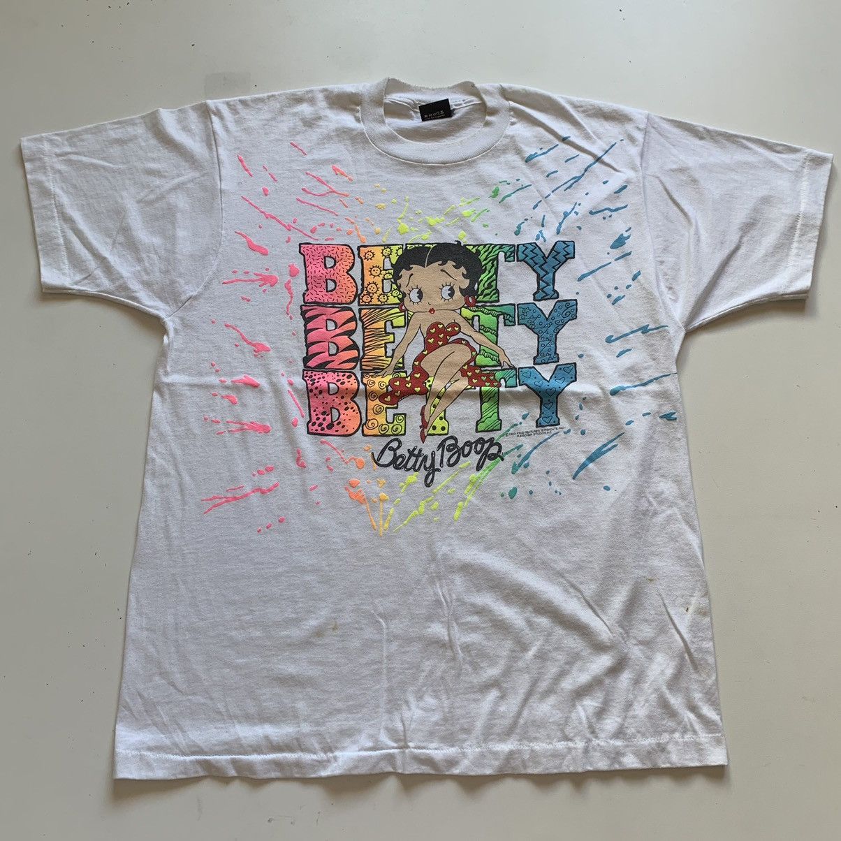 Vintage Vintage 1989 Betty Boop Cartoon Graphic T Shirt Large Rare Size US L / EU 52-54 / 3 - 1 Thumbnail
