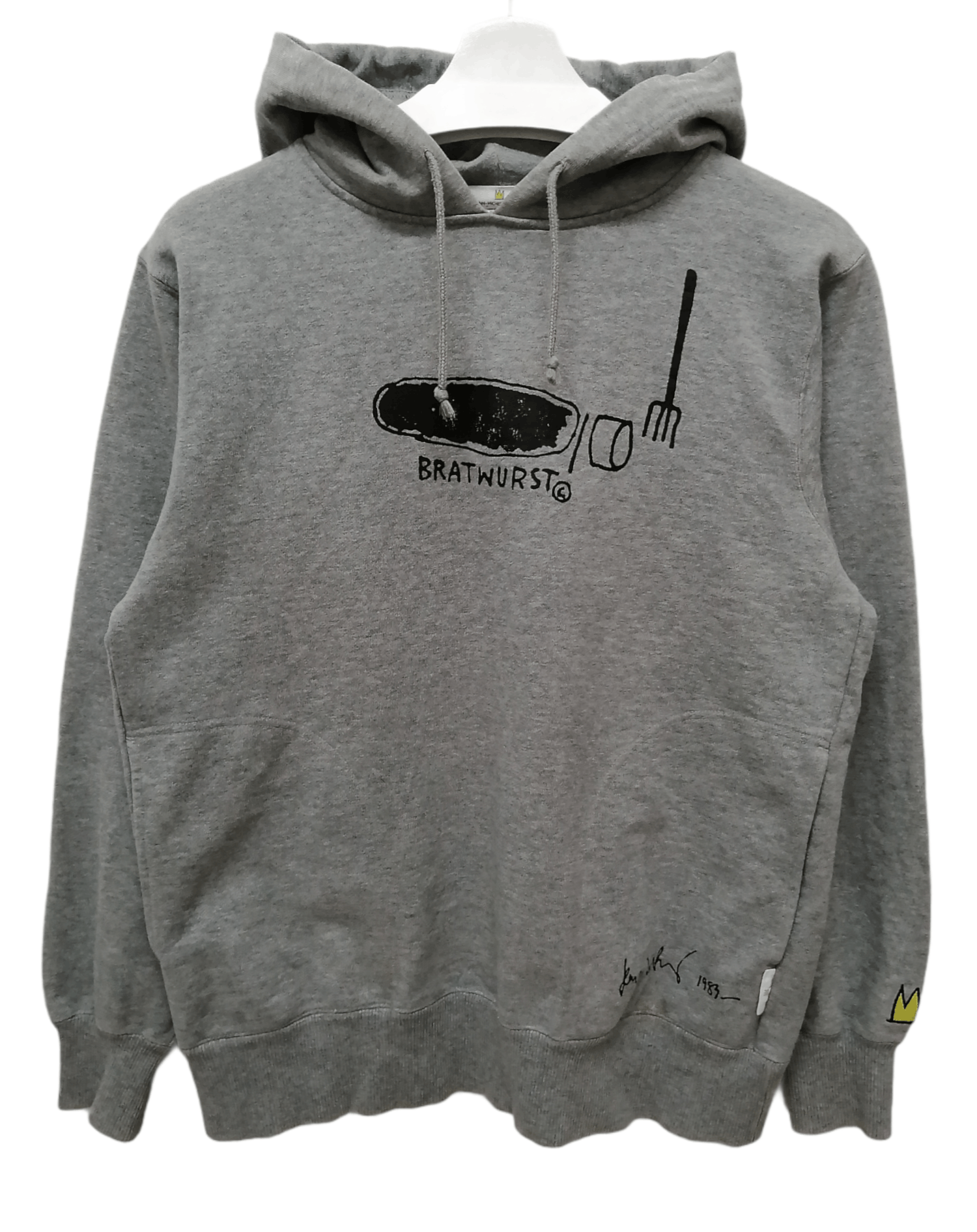 Jean-Michel Basquiat Vintage JEAN MICHEL BASQUIAT Bratwurst Hoodie Size US S / EU 44-46 / 1 - 1 Thumbnail