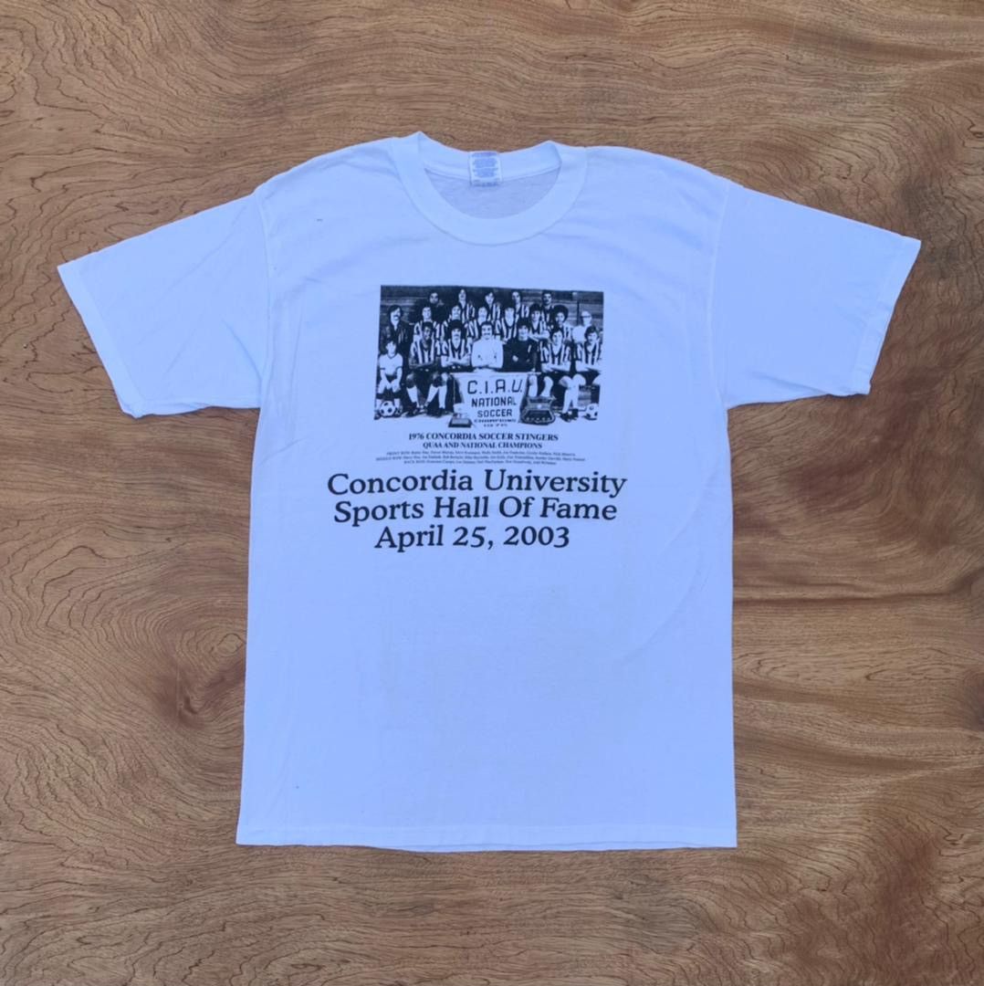 Gildan × Vintage vintage tee C - 10 Concordia Univ Hall of Fame Size US L / EU 52-54 / 3 - 1 Thumbnail