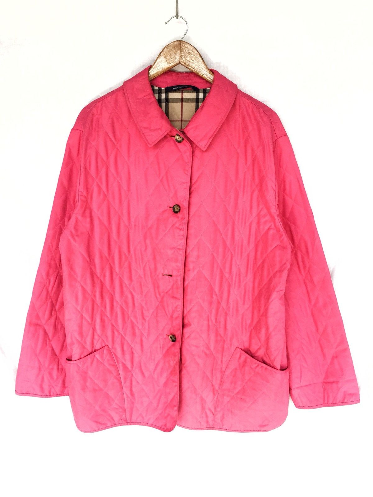 Burberry GRAIL🔥Burberry Iconic Nova Check Quilted Overcoat Jacket Size US L / EU 52-54 / 3 - 2 Thumbnail