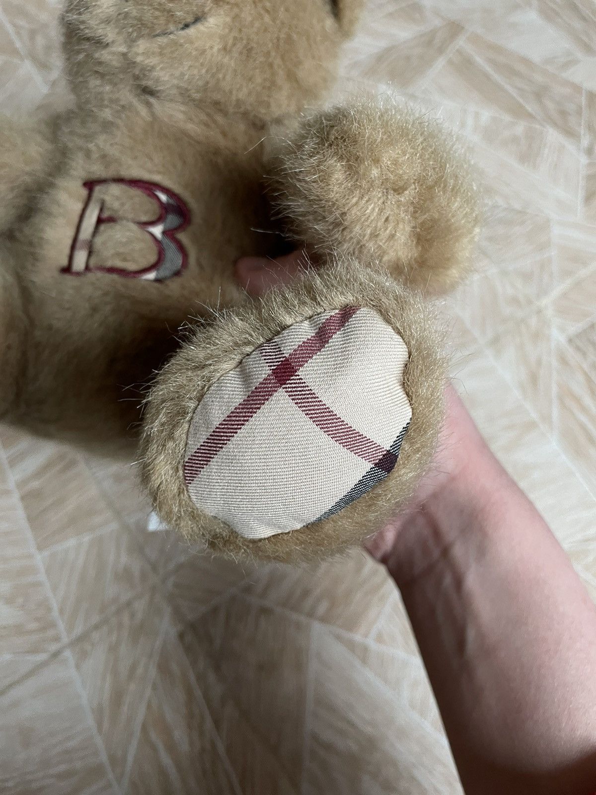 Burberry × Vintage Rare Archive Vintage Burberry Teddy Bear Nova Check Wool Toy Size ONE SIZE - 3 Thumbnail