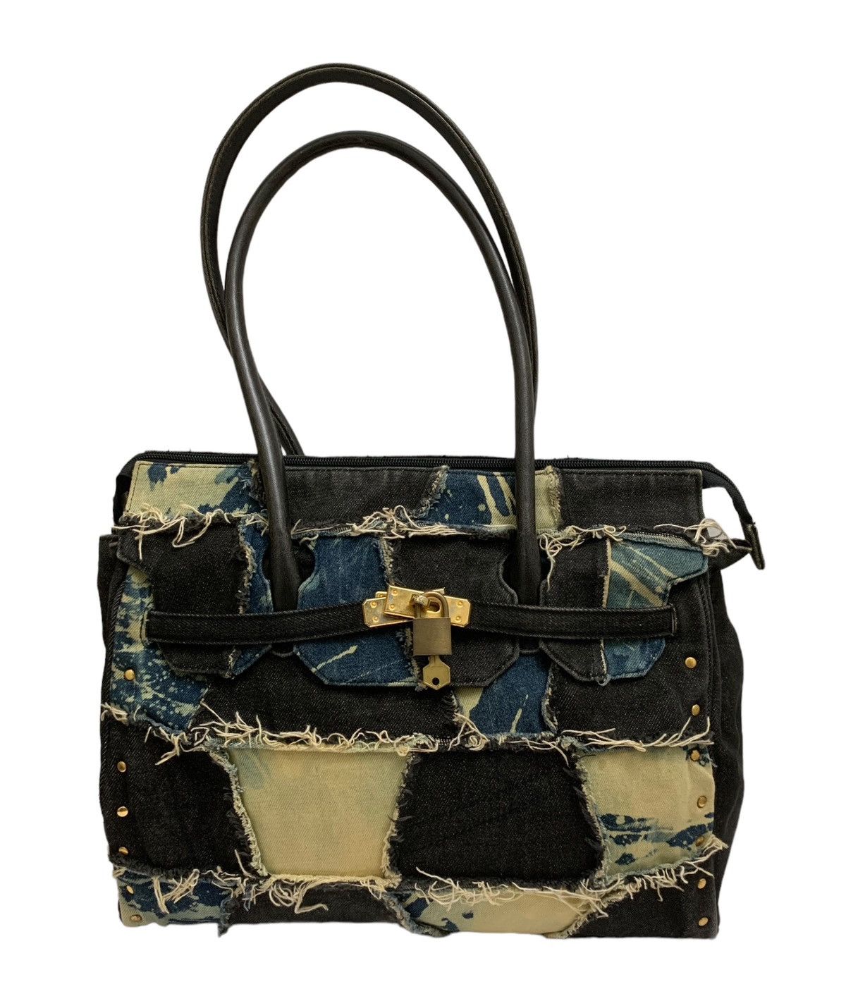 If Six Was Nine RARE ‼️ Denim Reworked ‘Birkin’ Bag Size ONE SIZE - 1 Thumbnail