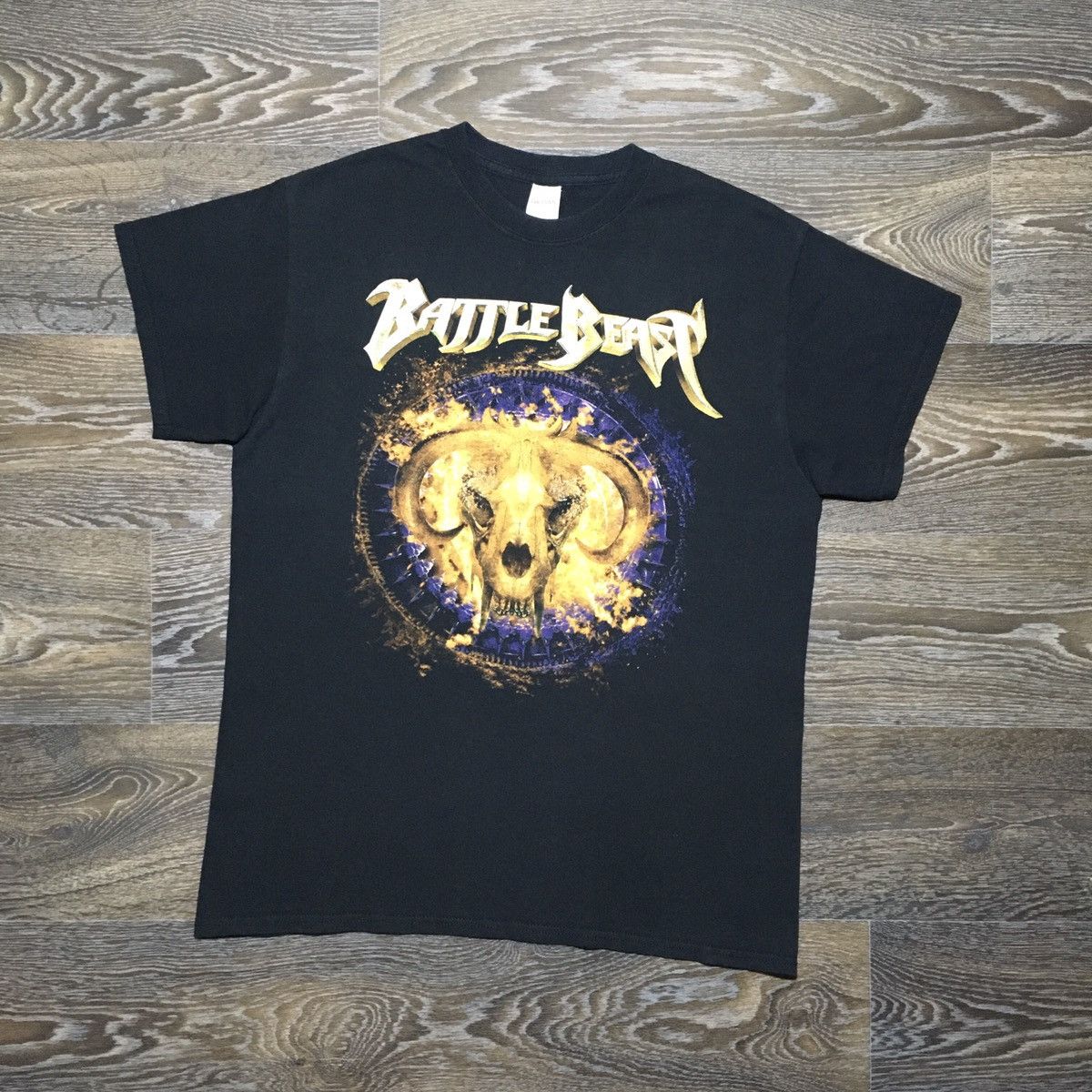 Band Tees BATTLE BEAST “100% Heavy Metal, 0% Bullshit” Graphic T-shirt Size US M / EU 48-50 / 2 - 1 Thumbnail