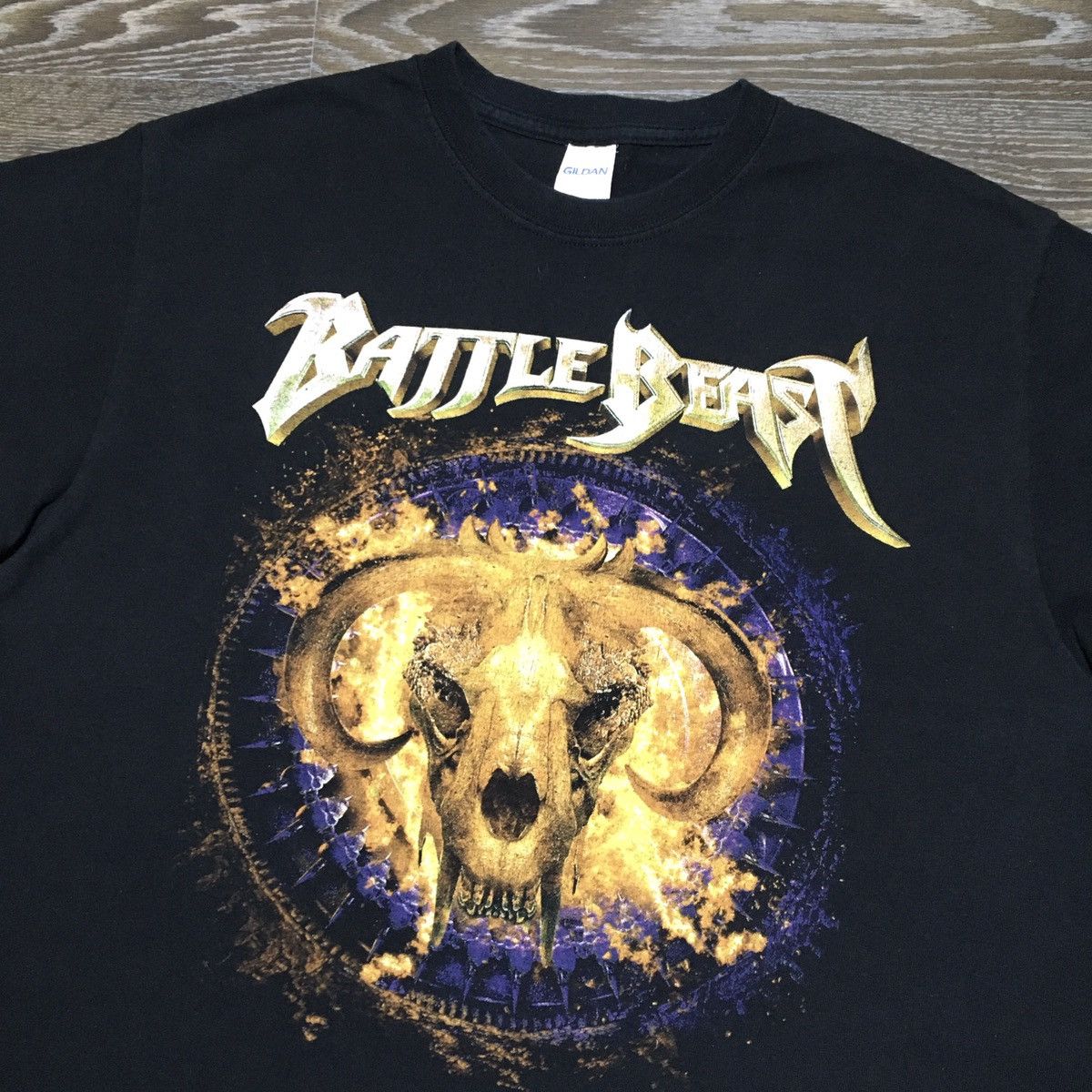 Band Tees BATTLE BEAST “100% Heavy Metal, 0% Bullshit” Graphic T-shirt Size US M / EU 48-50 / 2 - 3 Thumbnail
