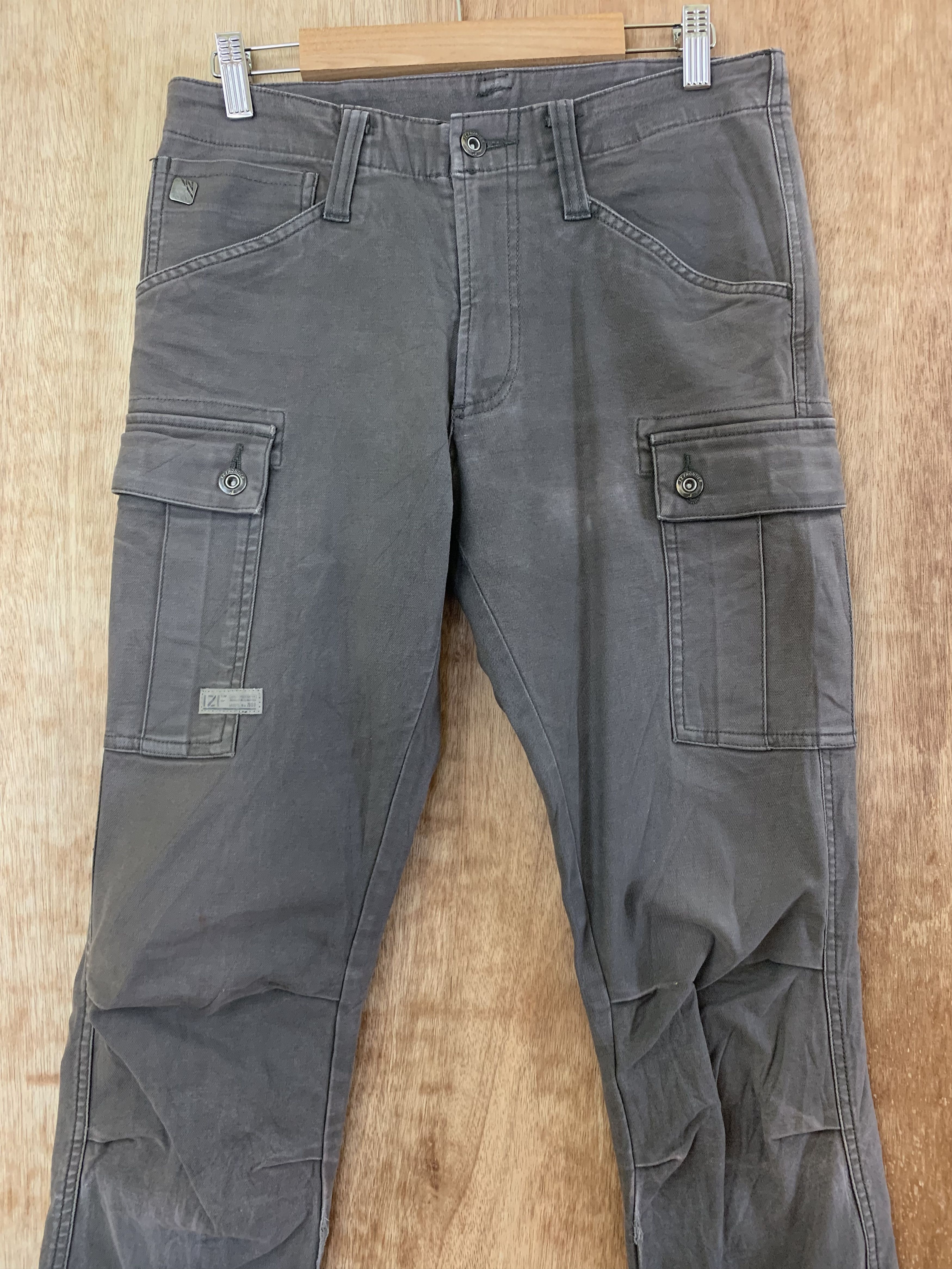 Japanese Brand Cargo Pants Multipocket Double Knee Straight Cut Pants Size US 28 / EU 44 - 3 Thumbnail