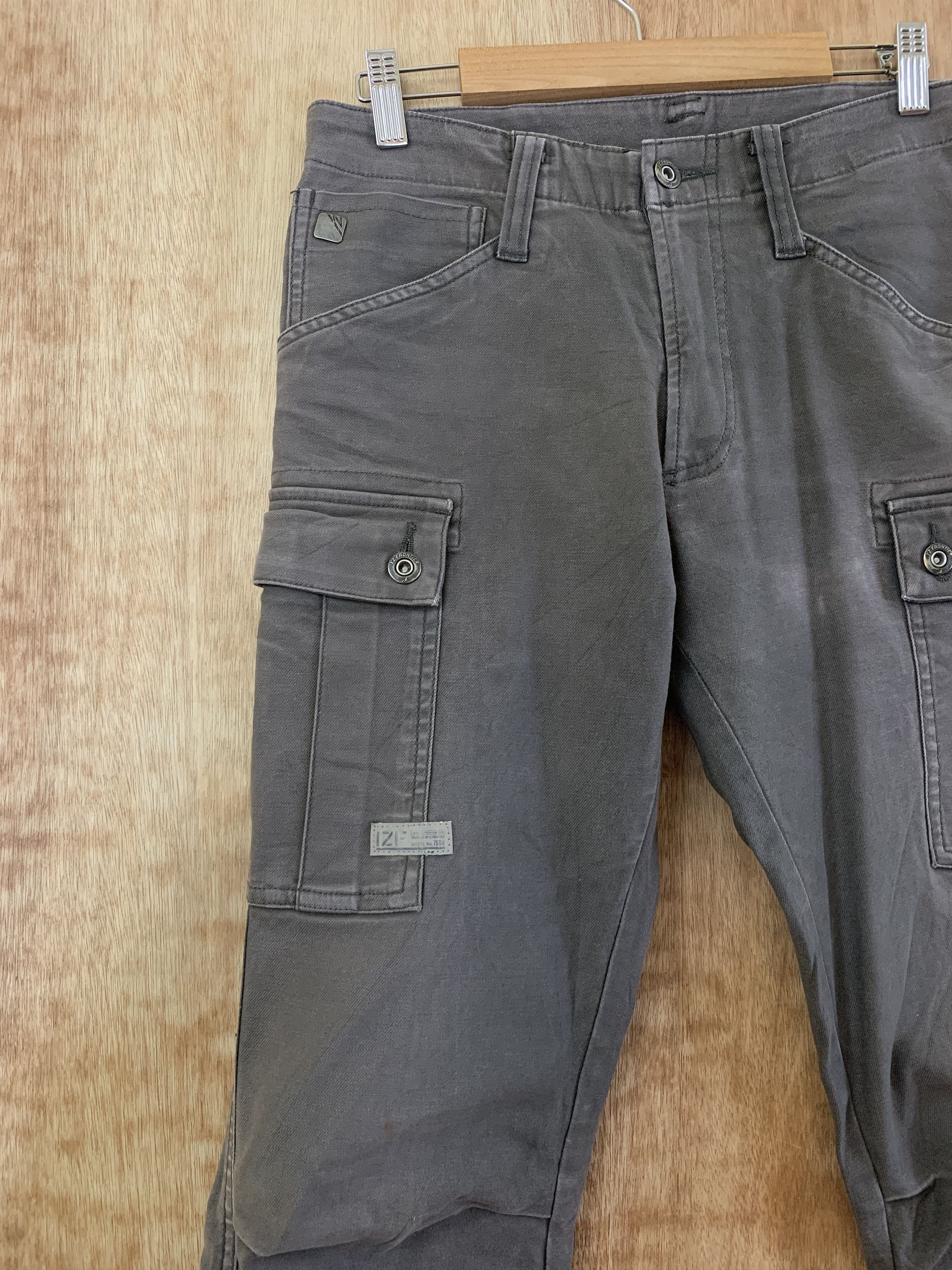 Japanese Brand Cargo Pants Multipocket Double Knee Straight Cut Pants Size US 28 / EU 44 - 5 Thumbnail
