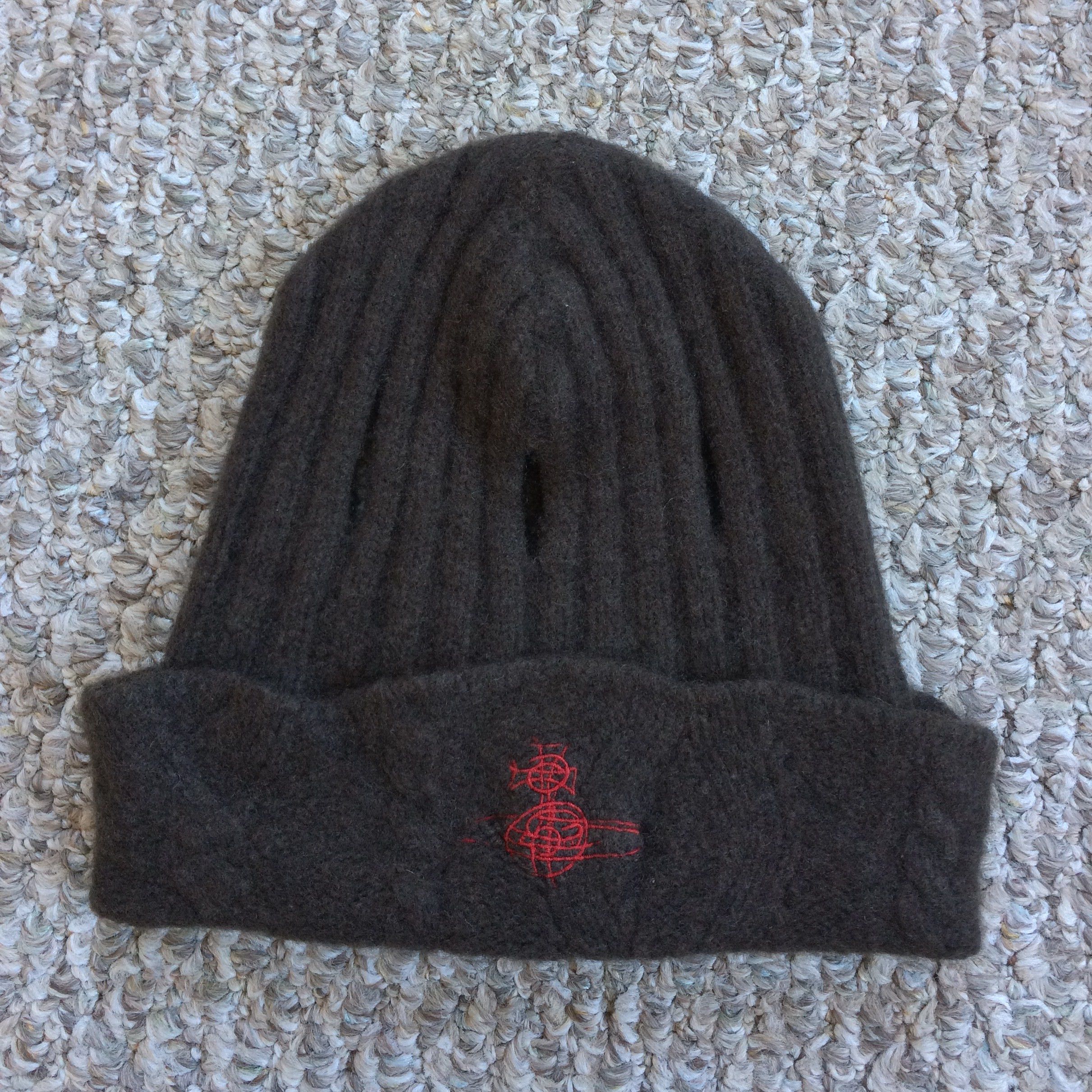 ☆【Vivienne Westwood】☆EMBROIDERED LOGO WOOL BEANI.E☆ Vivienne Westwood Sporty Beanie | Black | FARFETCH