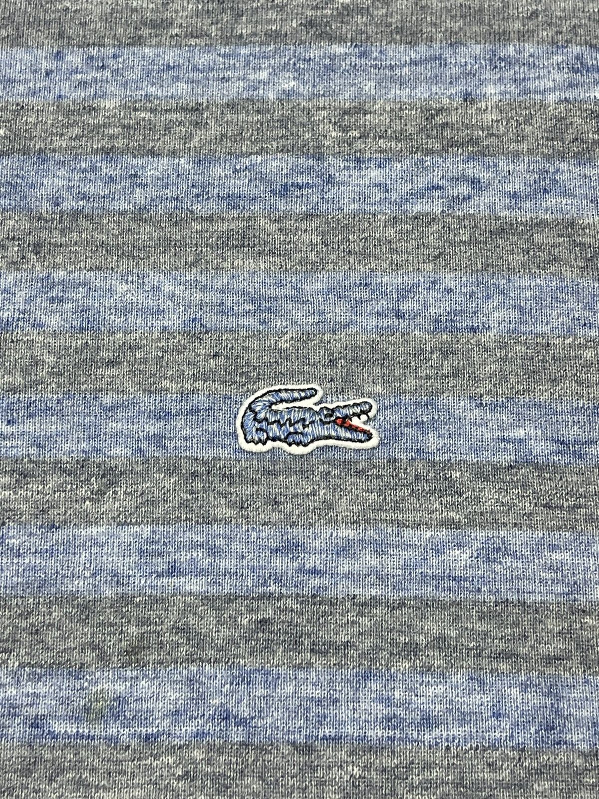 Lacoste Mens Lacoste Longsleeve Striped Blue Y2K Size L Size US L / EU 52-54 / 3 - 4 Thumbnail