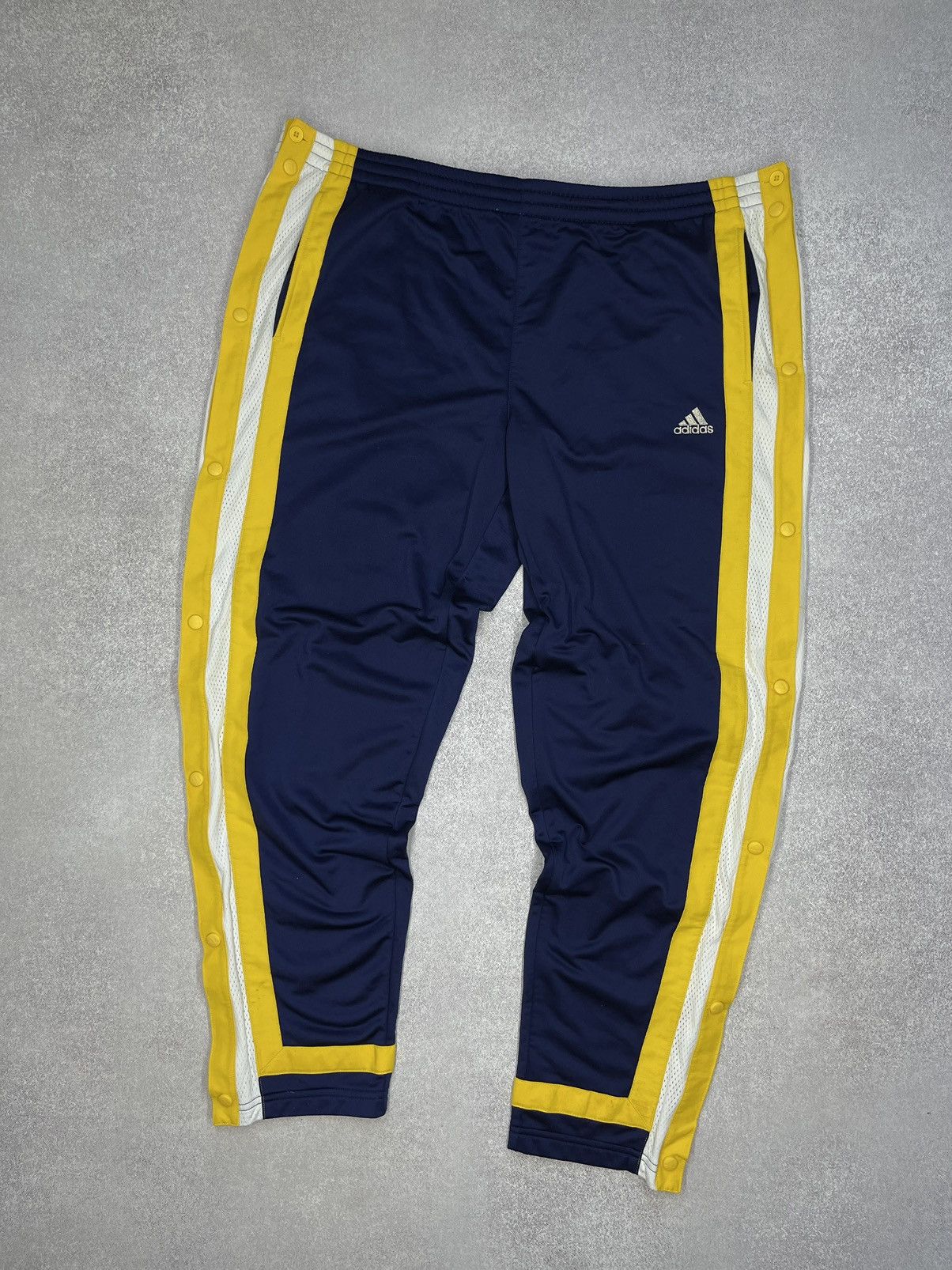 Vintage Adidas Track Pants On Button Rap Y2K
