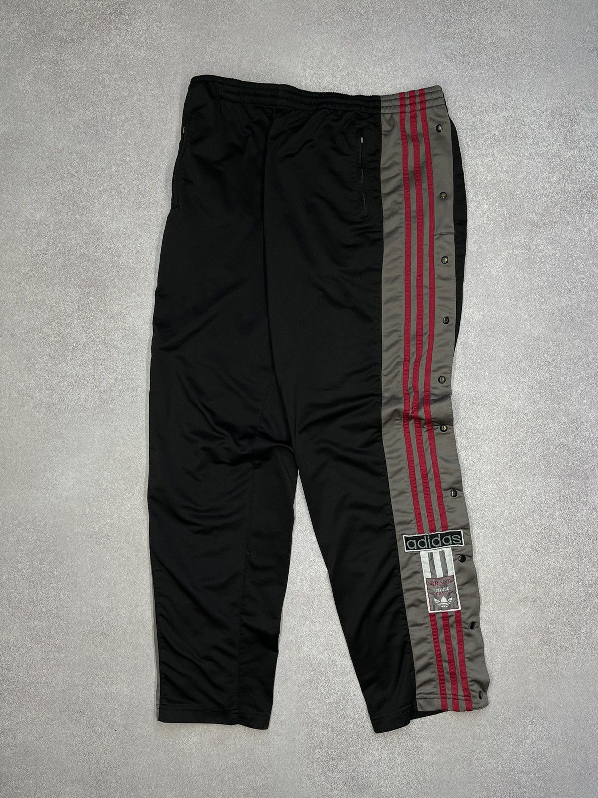 Vintage Adidas Adibreak Track Pants On Button Rap Y2K Y3
