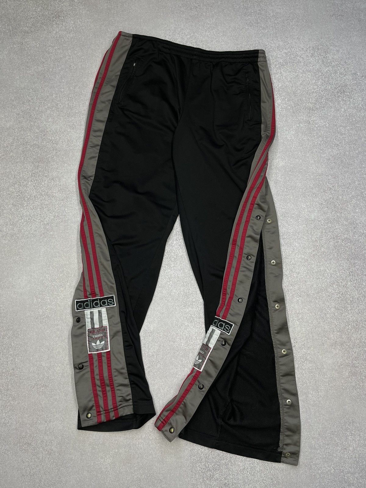 Vintage Adidas Adibreak Track Pants On Button Rap Y2K Y3