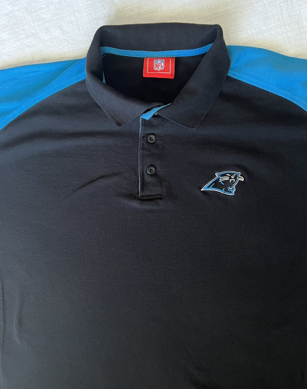 NFL × Vintage Vintage Original Carolina Panthers Polo Size US XXL / EU 58 / 5 - 2 Thumbnail