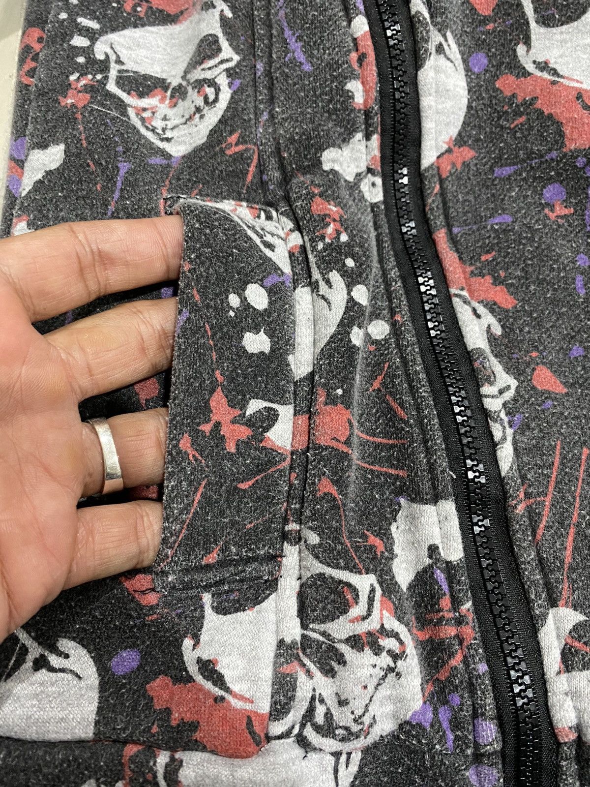 Hysteric Glamour 💥delete today💥Hoodies Zipper Over Print Skull Rare Size US S / EU 44-46 / 1 - 7 Thumbnail