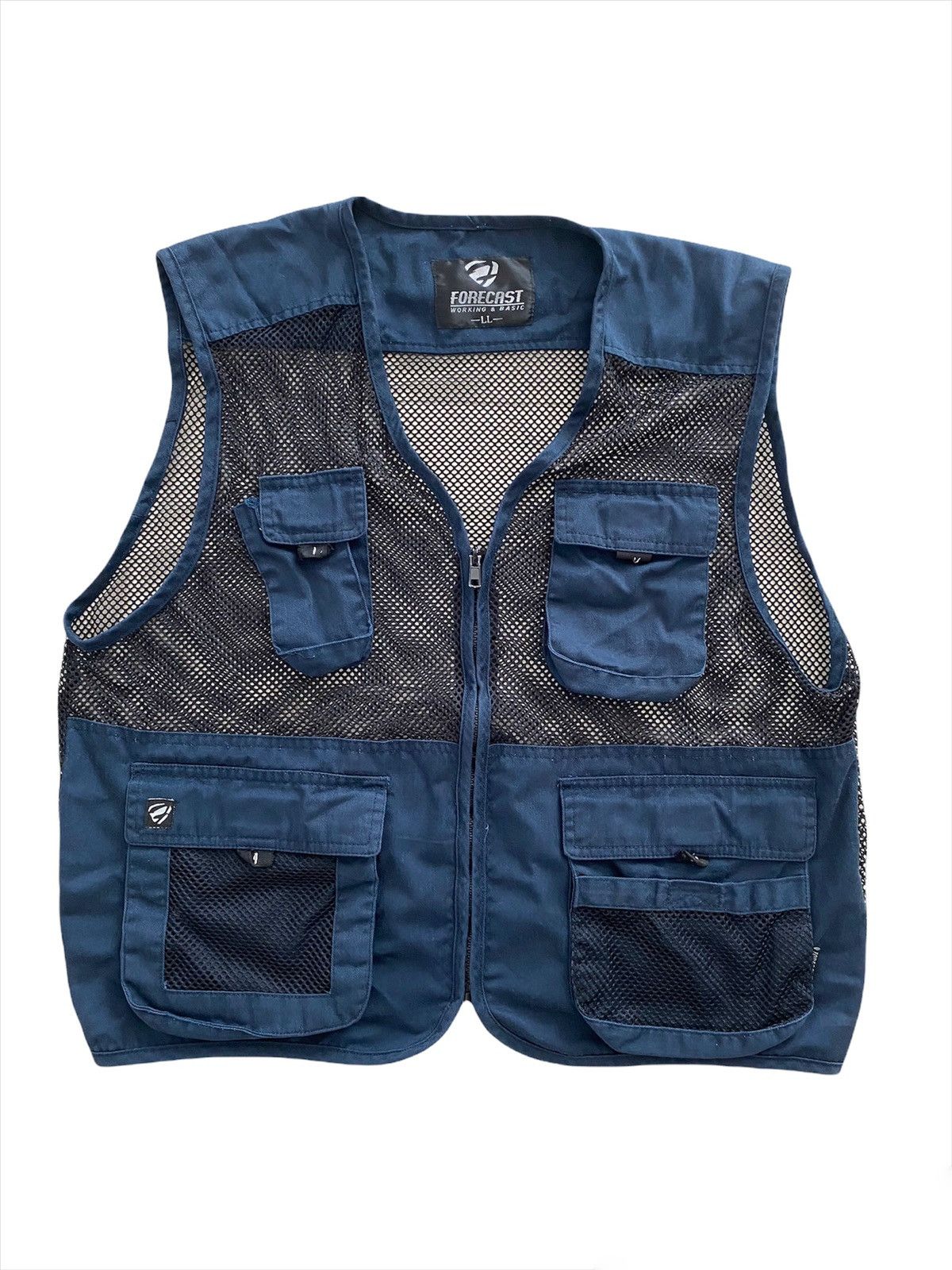 Japanese Brand × Vintage Forecast Working vest Design military Pocket Size US L / EU 52-54 / 3 - 1 Thumbnail