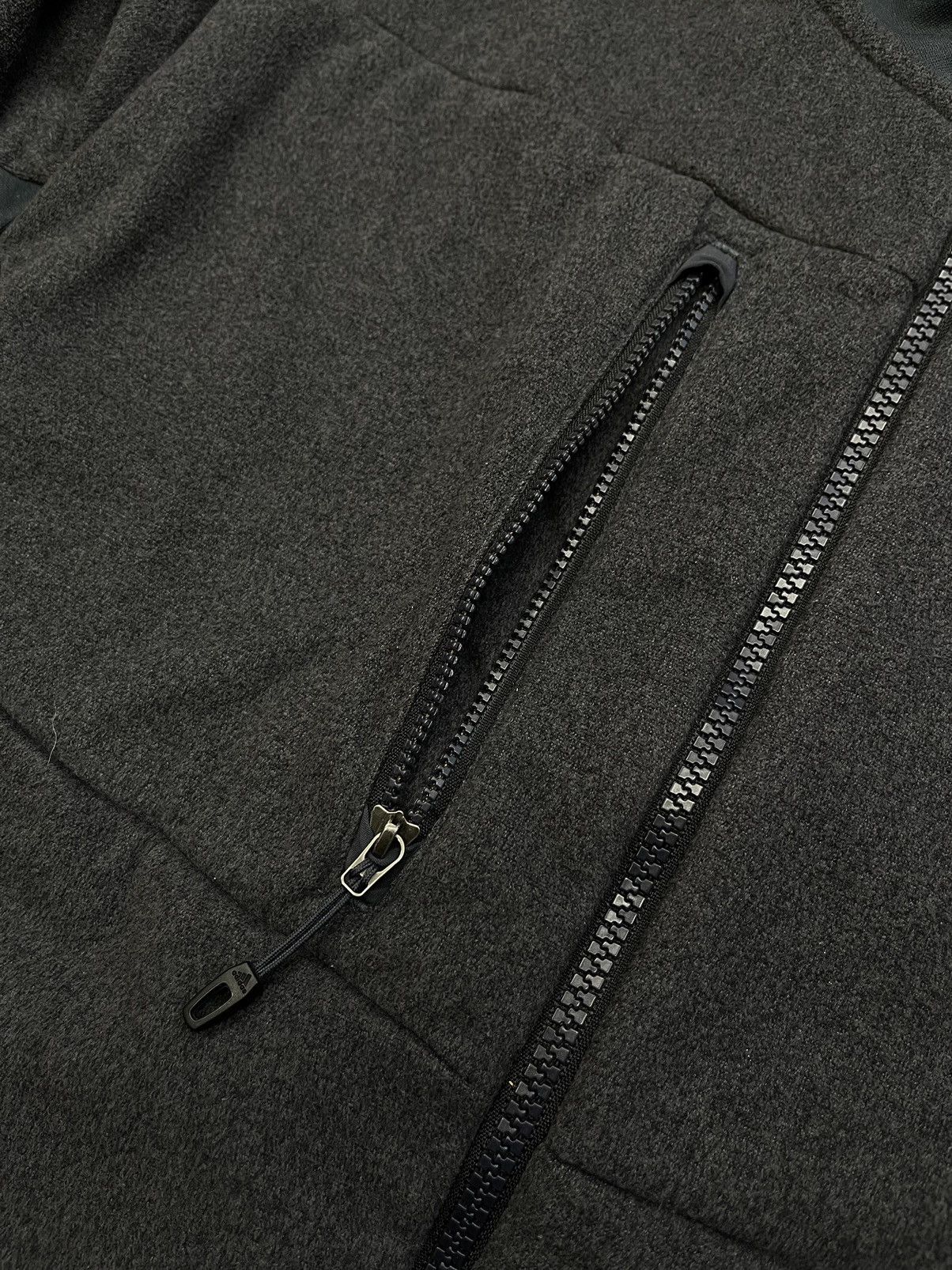 Adidas Vintage Adidas Ninja Fleece Zip Hoodie Grey Outdoor Y2K Size US M / EU 48-50 / 2 - 7 Thumbnail