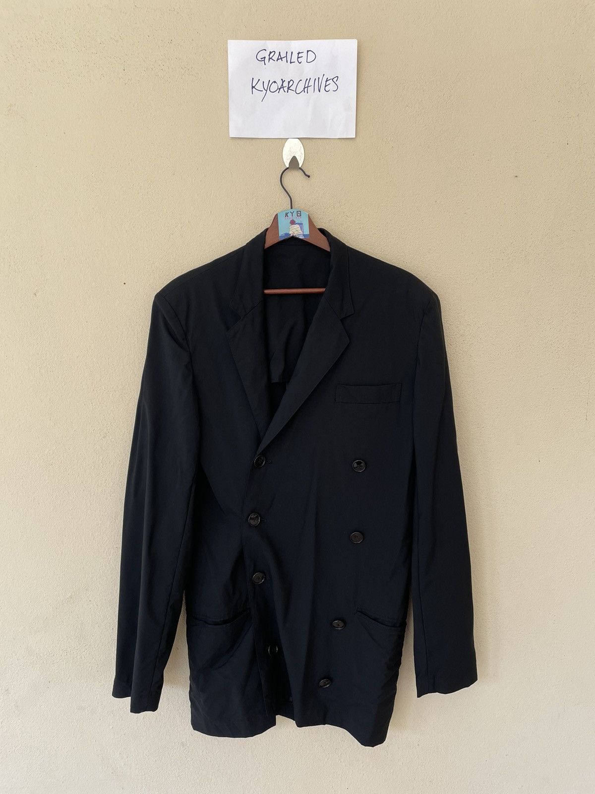 Yohji Yamamoto ASYMMETRICAL YOHJI YAMAMOTO POUR HOMME ( YYPH ) JACKET Size US M / EU 48-50 / 2 - 2 Thumbnail