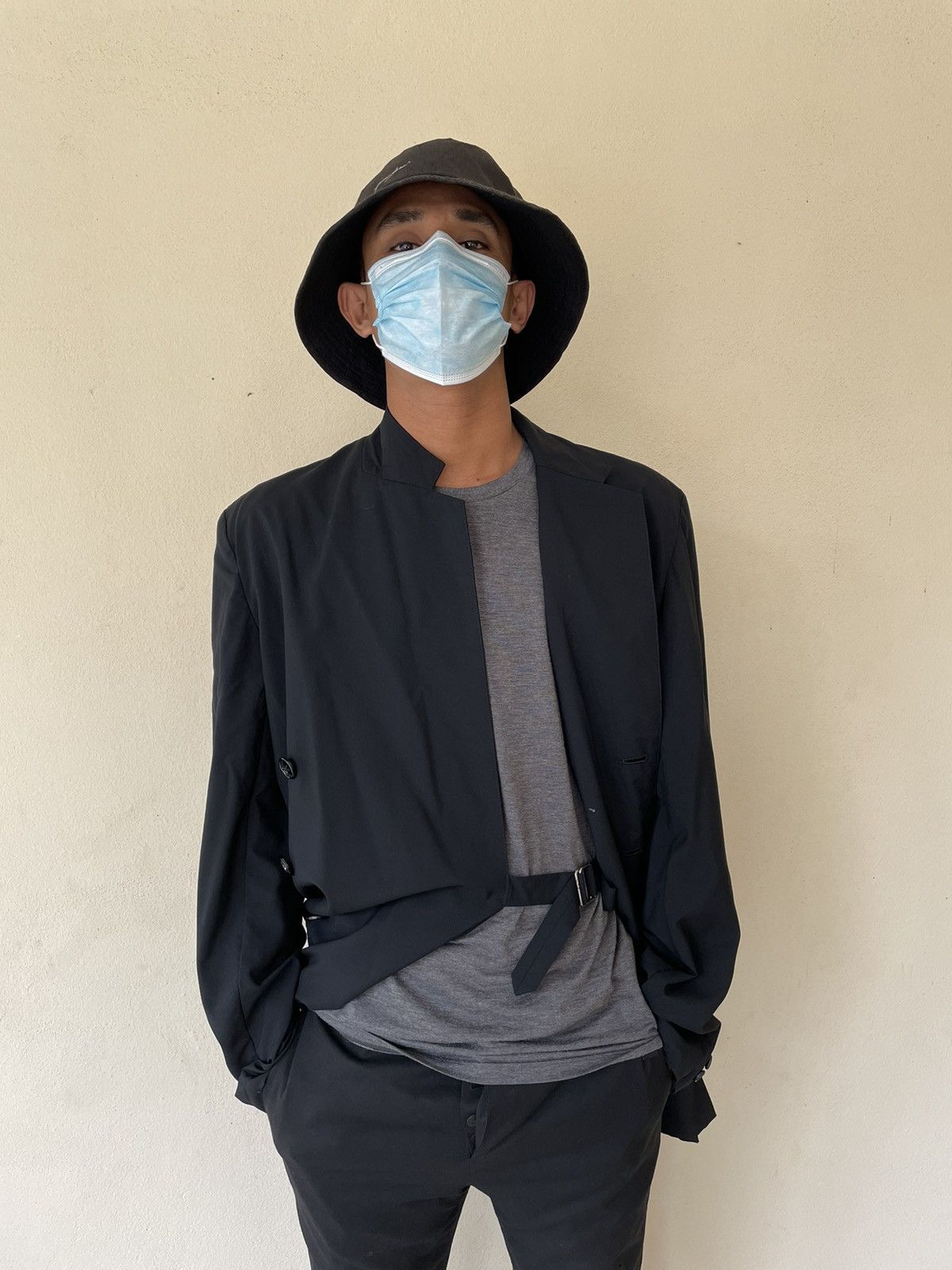 Yohji Yamamoto ASYMMETRICAL YOHJI YAMAMOTO POUR HOMME ( YYPH ) JACKET Size US M / EU 48-50 / 2 - 9 Thumbnail