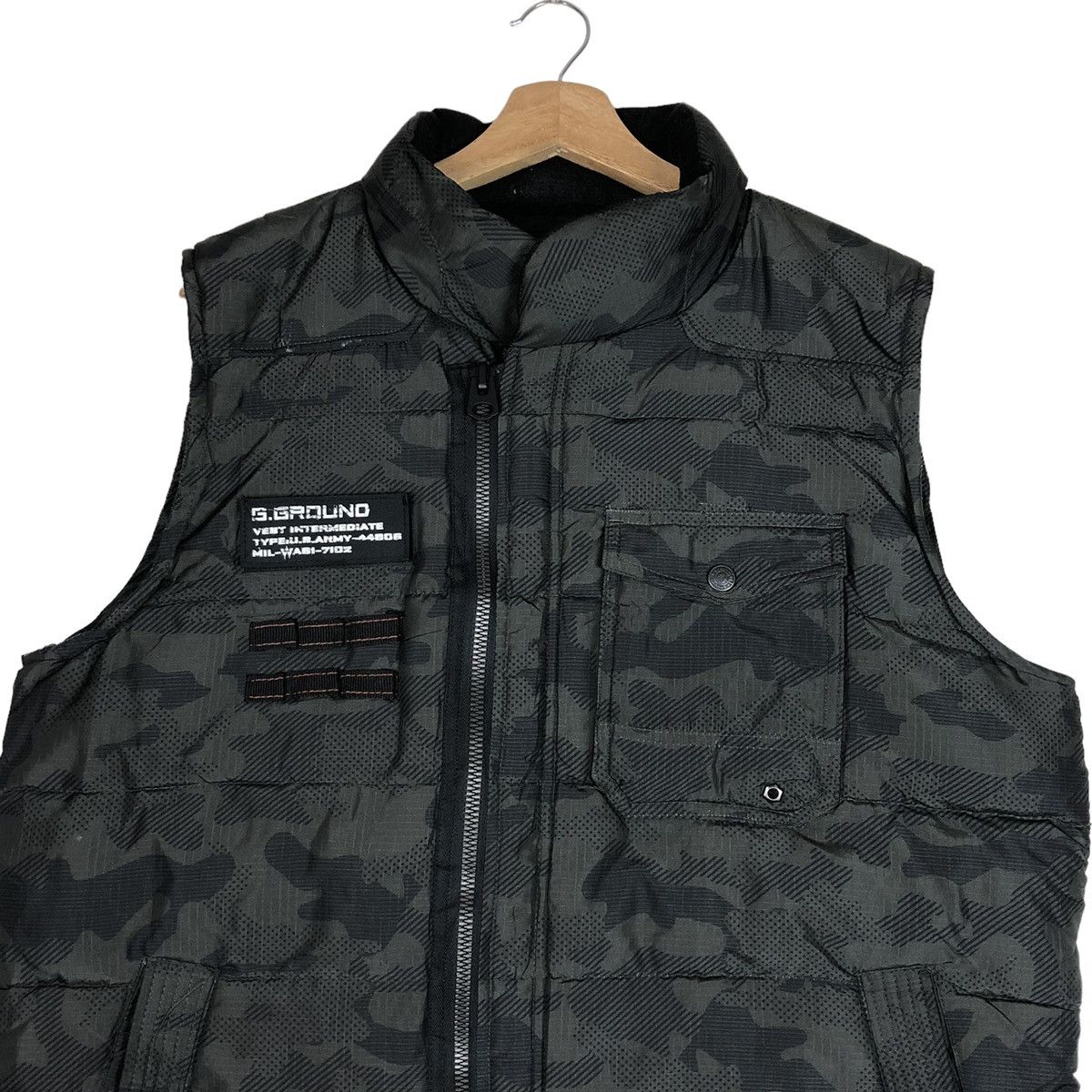 Japanese Brand G.Ground Camouflage Multipocket Tactical Cargo Vest Size US XL / EU 56 / 4 - 2 Thumbnail