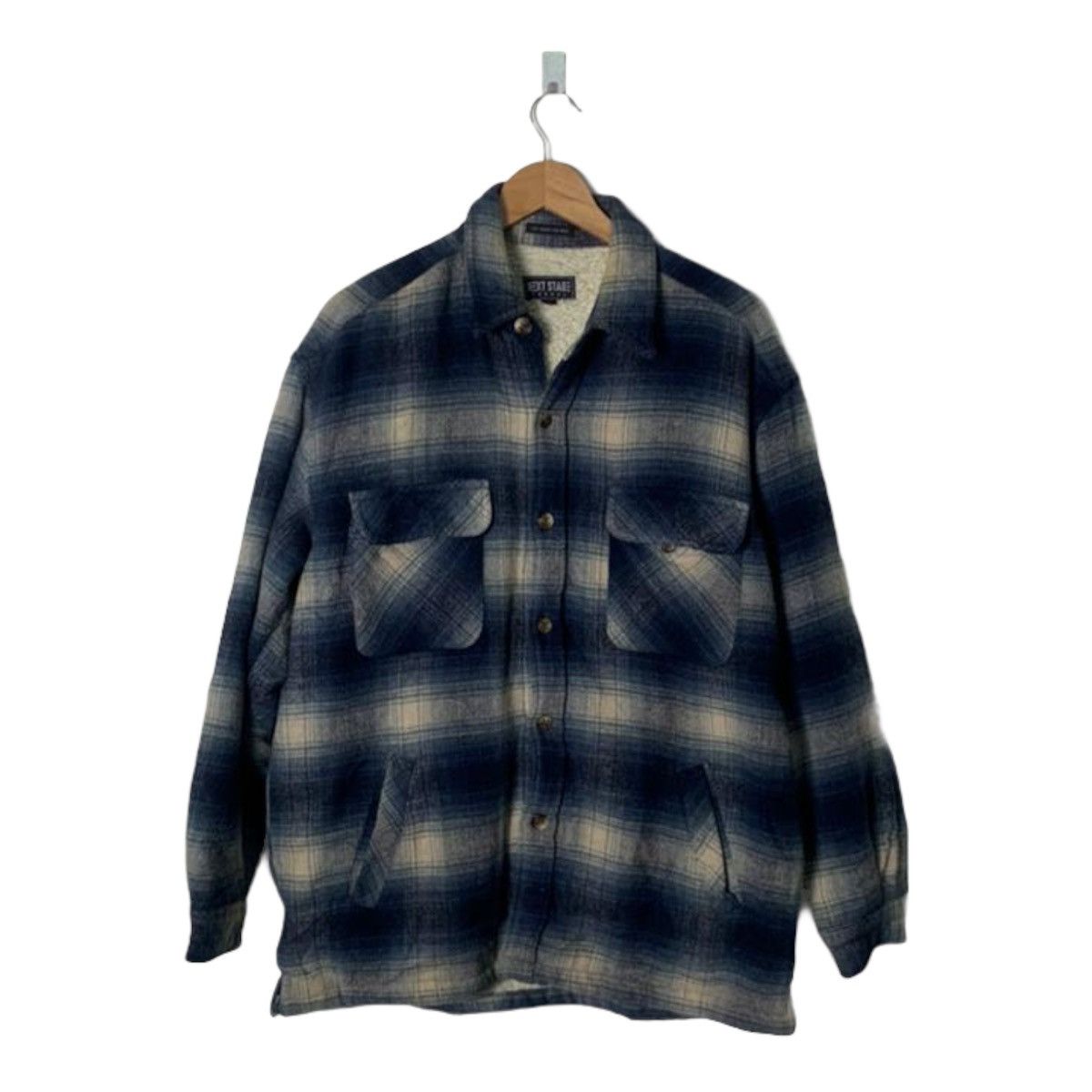 Vintage Next Stage Wool Flannel Sherpa Lining Grunge