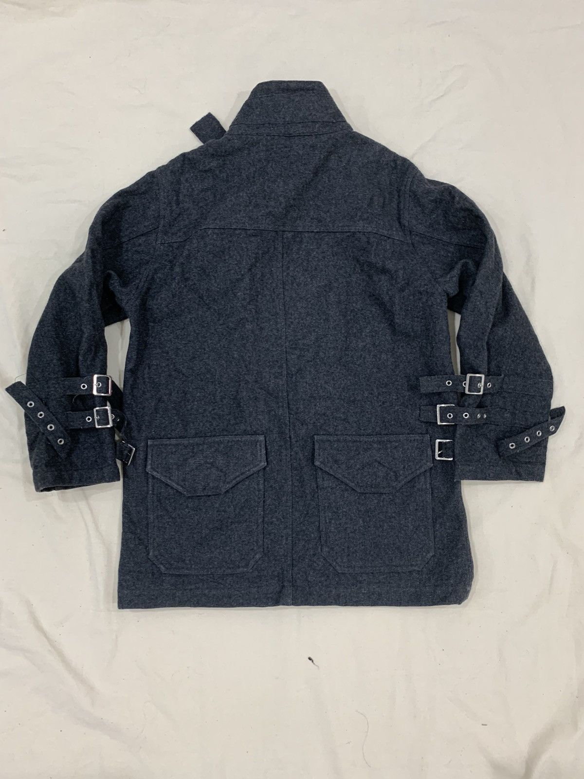 Japanese Brand Japanese Punk Changing Times Bondage Strap Wool Jacket Size US M / EU 48-50 / 2 - 5 Thumbnail