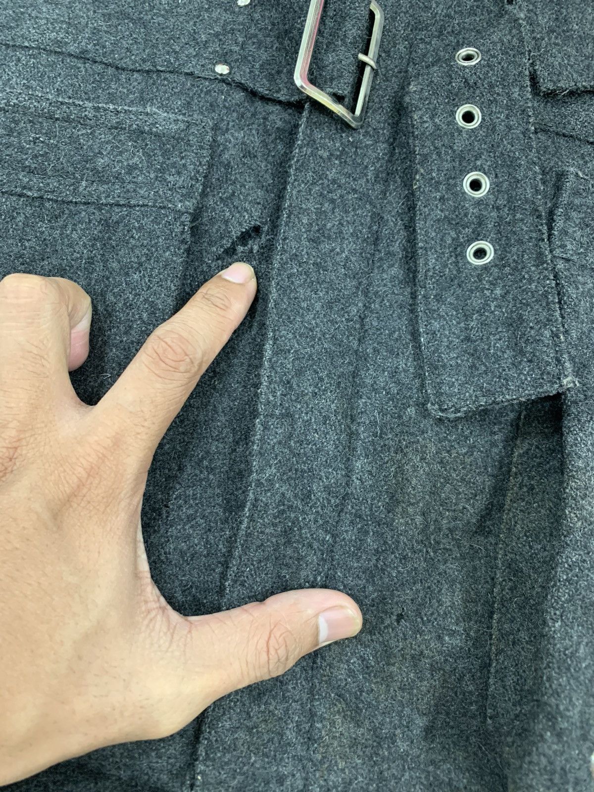 Japanese Brand Japanese Punk Changing Times Bondage Strap Wool Jacket Size US M / EU 48-50 / 2 - 4 Thumbnail
