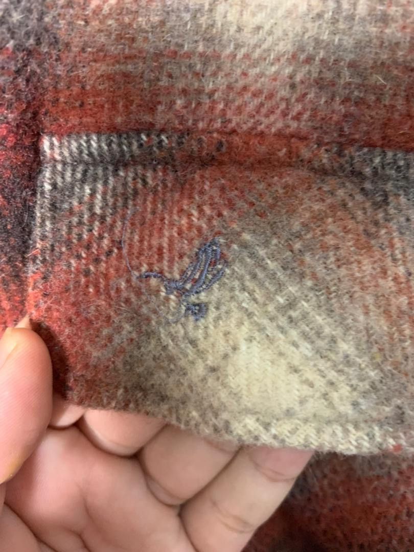 Vintage Flying Scotsman Wool Flannel Jacket Blanket