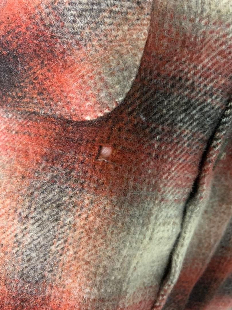 Vintage Flying Scotsman Wool Flannel Jacket Blanket