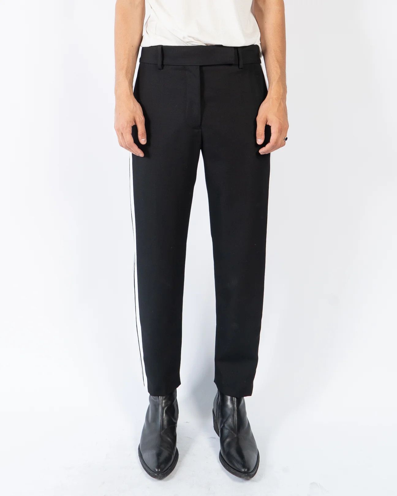 Haider Ackermann FW19 Miles Black Side Striped Trousers Size US 32 / EU 48 - 4 Thumbnail