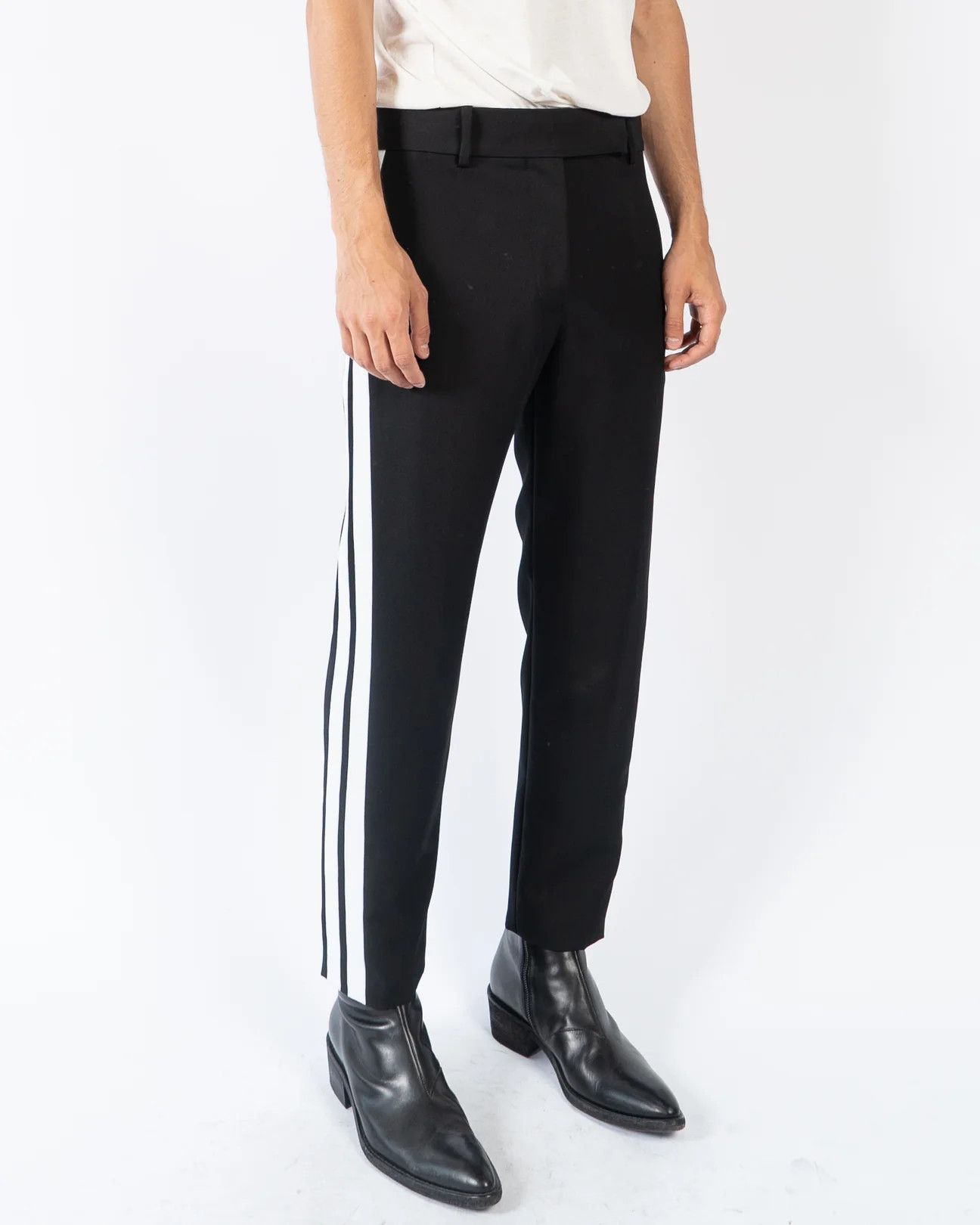Haider Ackermann FW19 Miles Black Side Striped Trousers Size US 32 / EU 48 - 1 Thumbnail