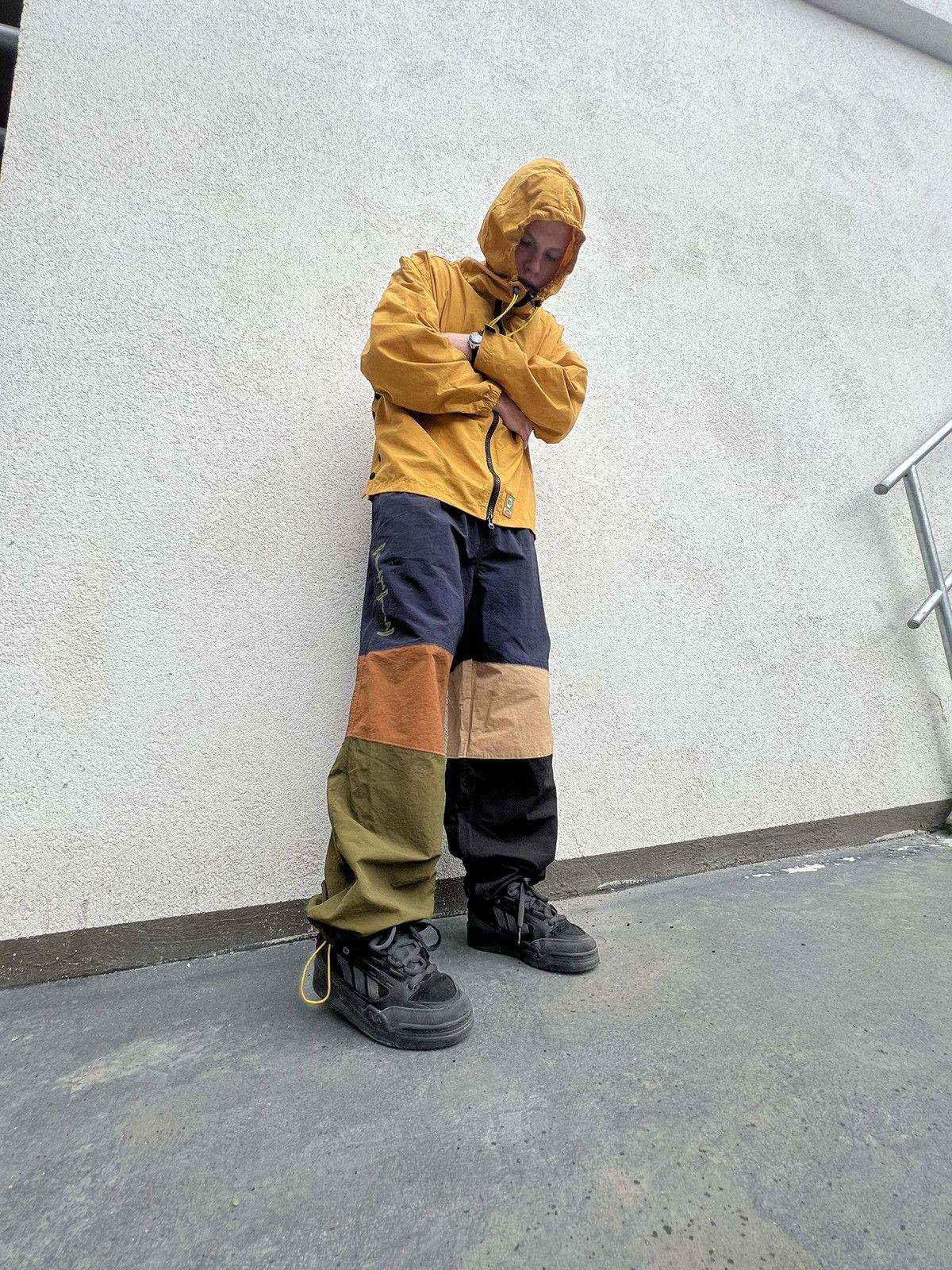 image of Brain Dead Pants X Gotcha Parachute Baggy, Men's (Size 34)