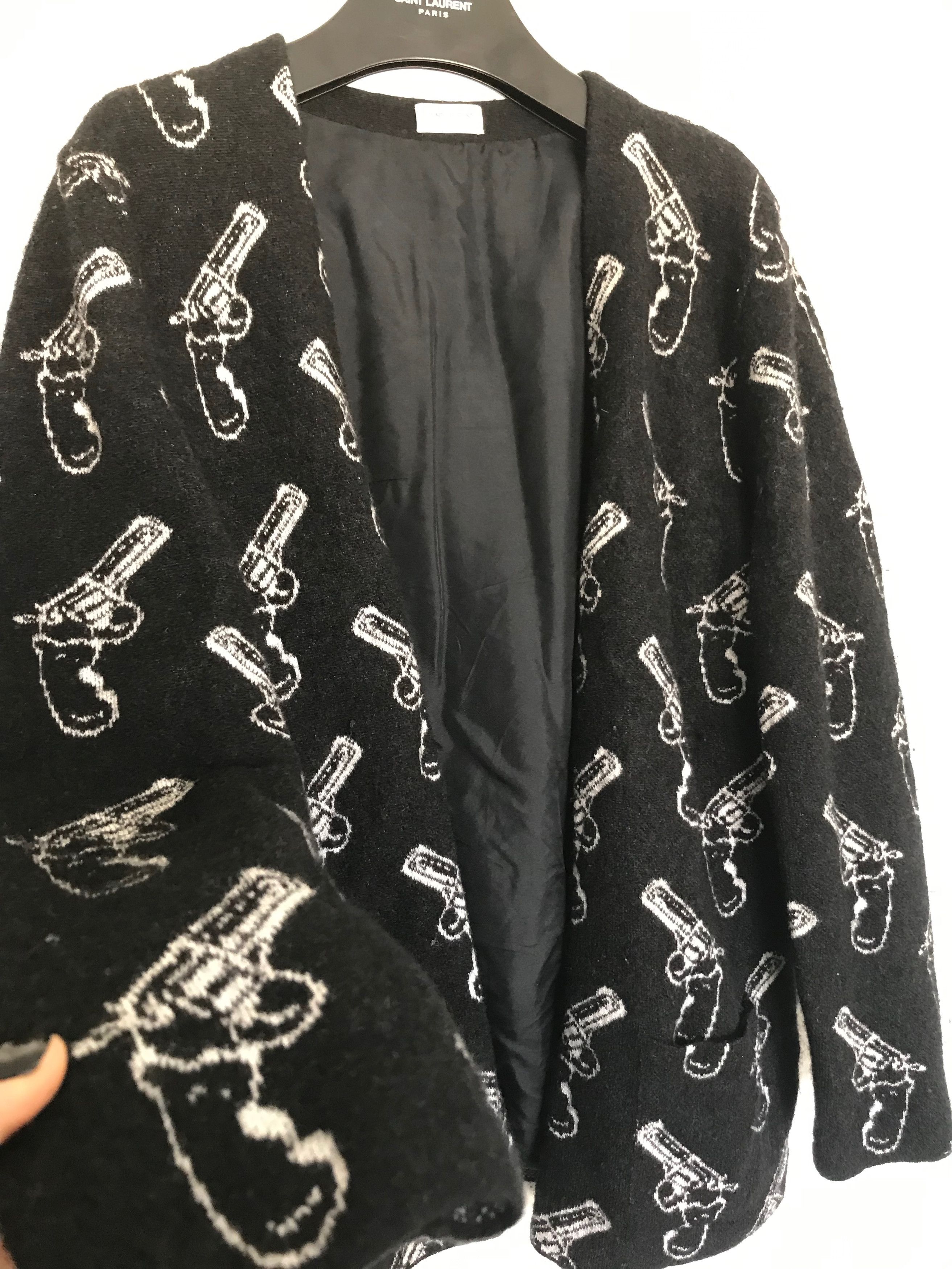 Saint Laurent Paris Hedi Pistol Gun Cardigan Size US M / EU 48-50 / 2 - 2 Thumbnail