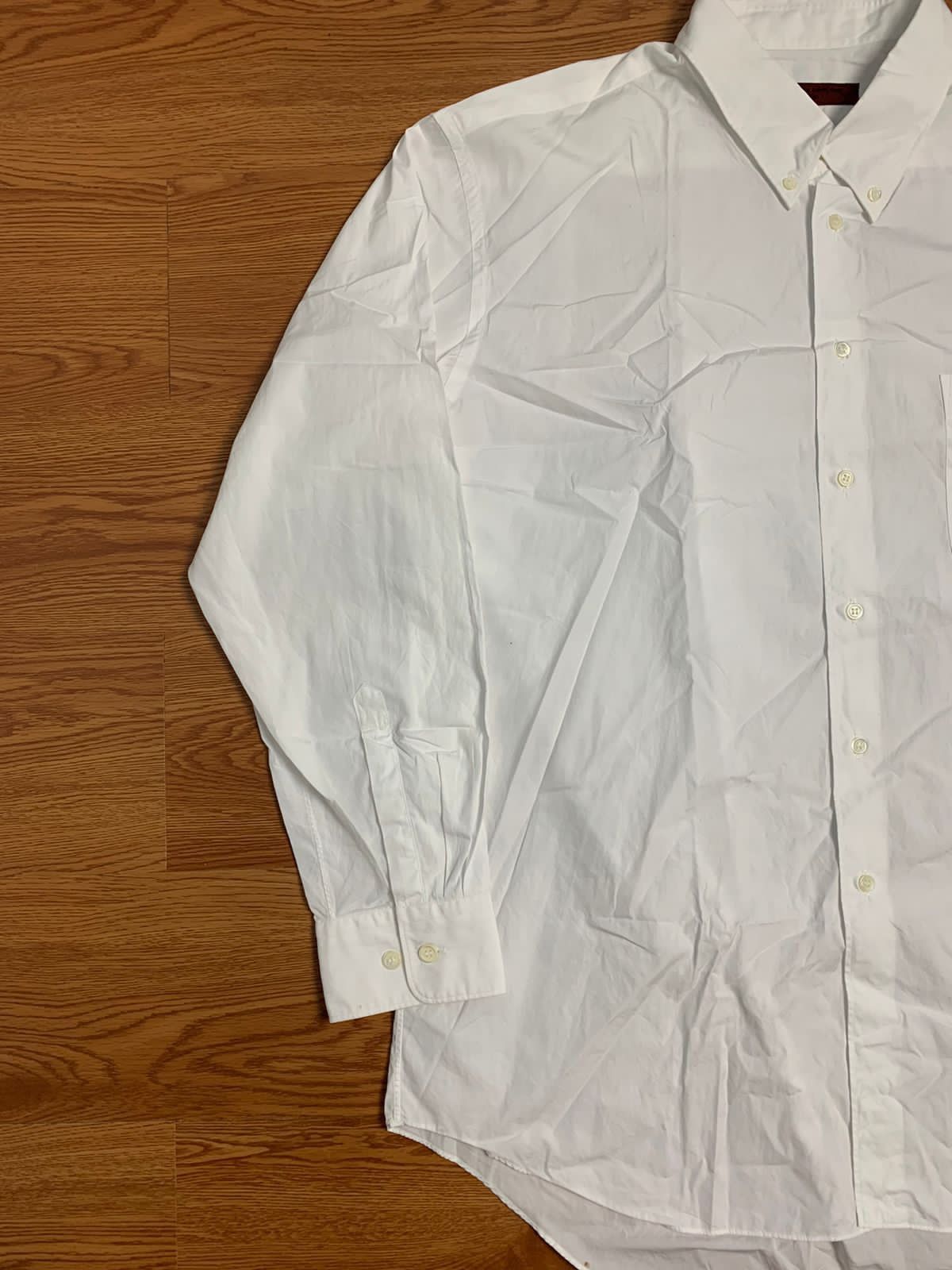 Comme des Garcons 1998 CDG Homme Deux Plain White Button Up LS Shirt Size US L / EU 52-54 / 3 - 2 Thumbnail
