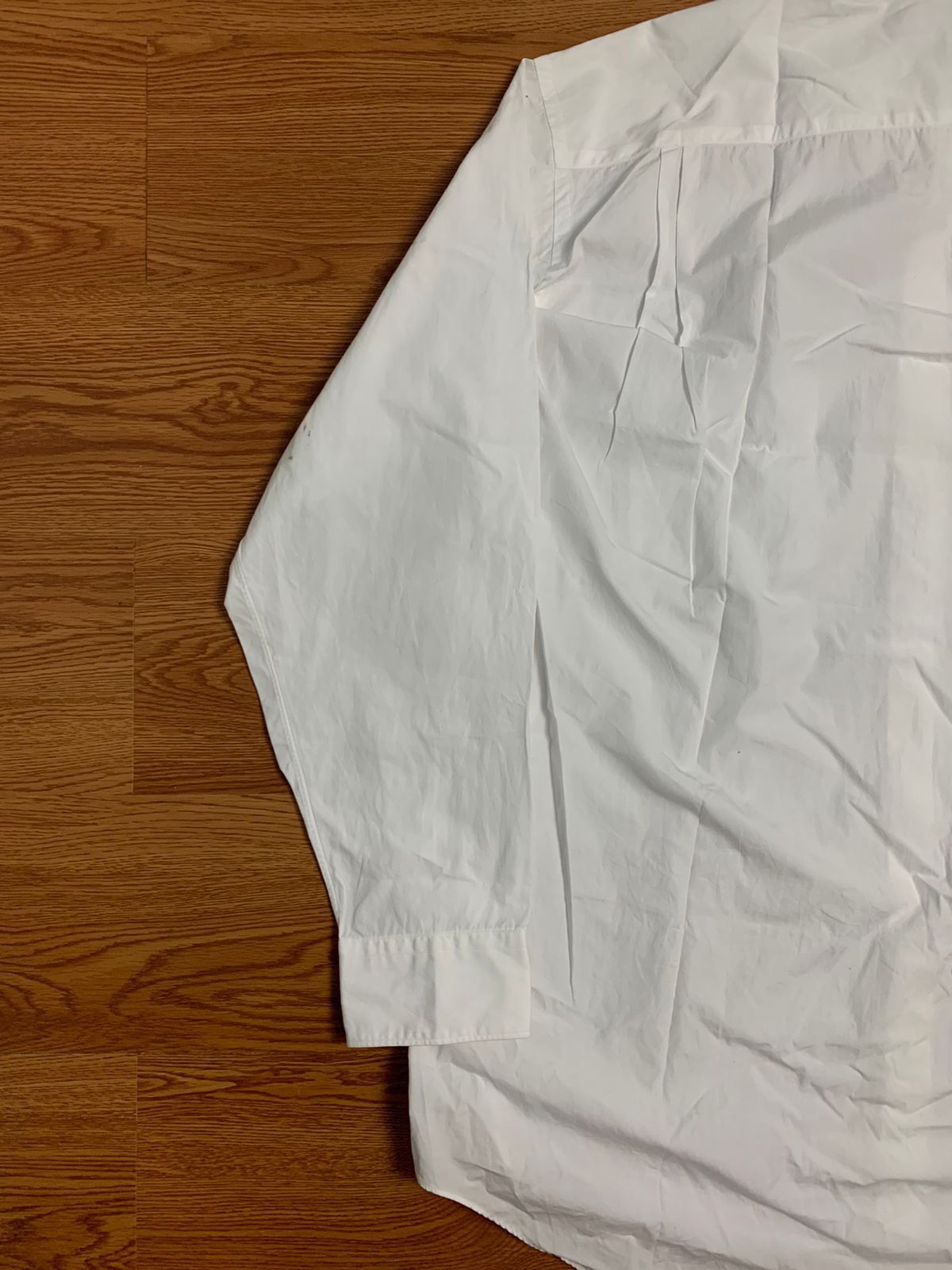 Comme des Garcons 1998 CDG Homme Deux Plain White Button Up LS Shirt Size US L / EU 52-54 / 3 - 6 Thumbnail