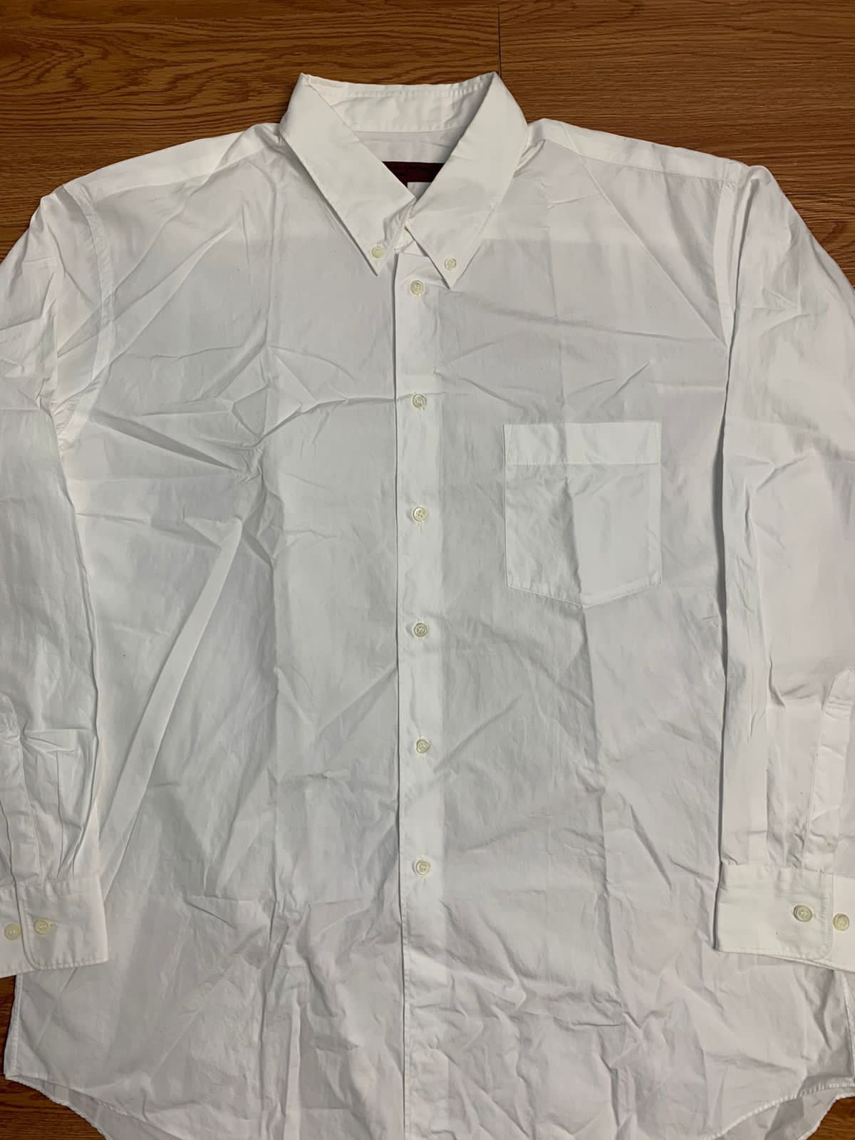 Comme des Garcons 1998 CDG Homme Deux Plain White Button Up LS Shirt Size US L / EU 52-54 / 3 - 3 Thumbnail