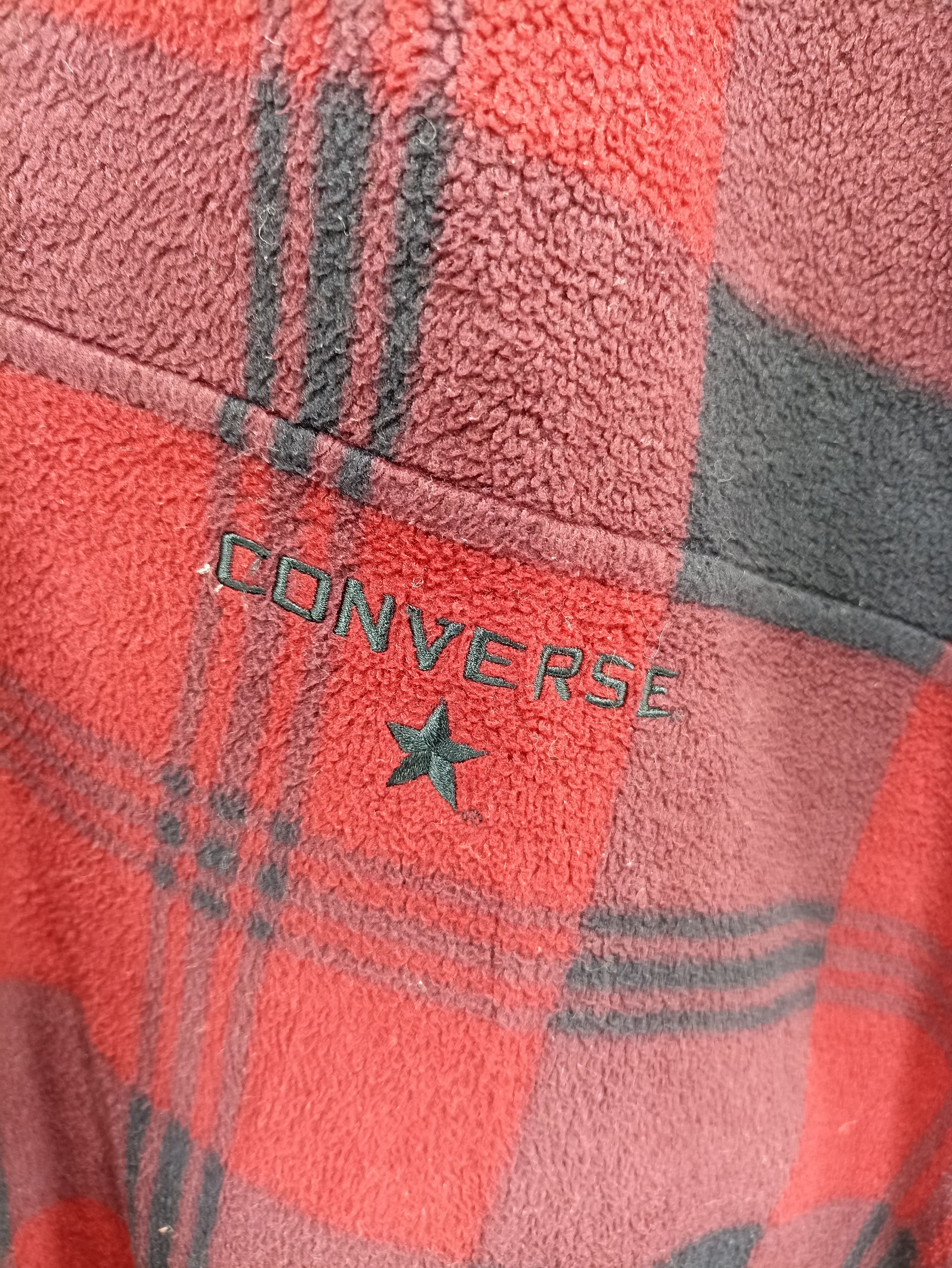 Converse × Japanese Brand × Vintage Vintage Oversize Converse Fleece Sweatshirt Size US XXL / EU 58 / 5 - 2 Thumbnail