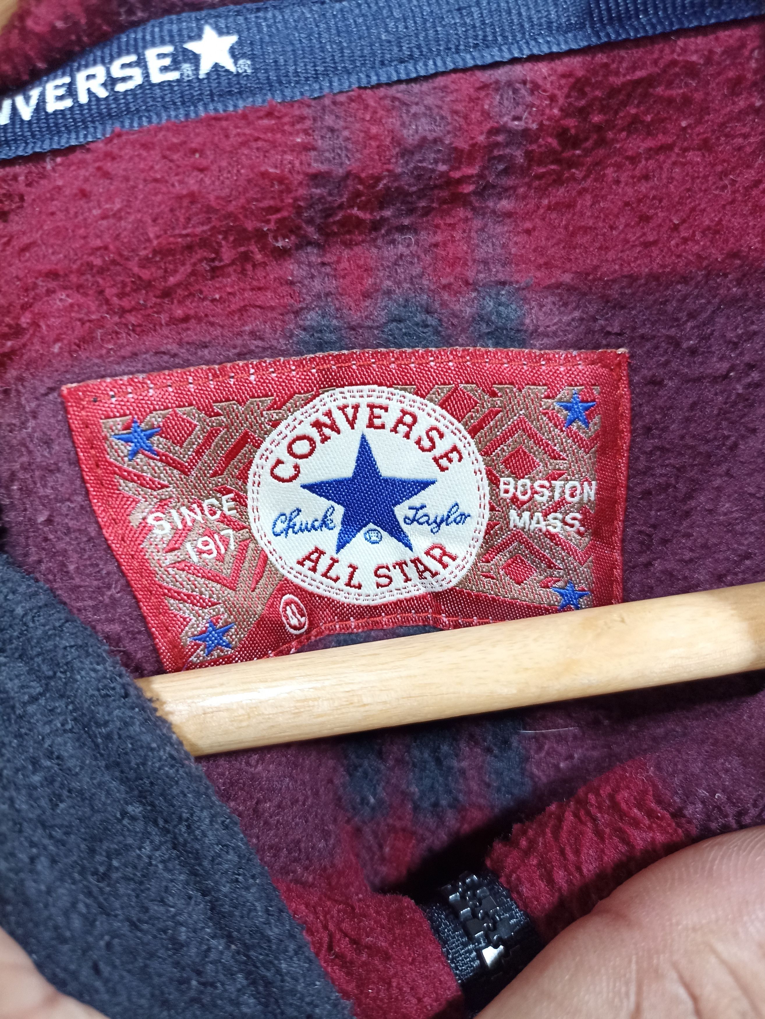 Converse × Japanese Brand × Vintage Vintage Oversize Converse Fleece Sweatshirt Size US XXL / EU 58 / 5 - 4 Thumbnail