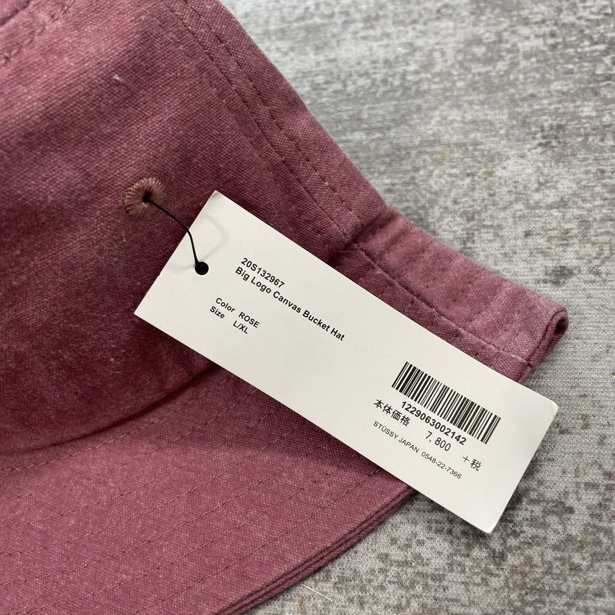 Stussy Stussy Big Logo Stock Bucket Hat // Rose Size ONE SIZE - 6 Thumbnail