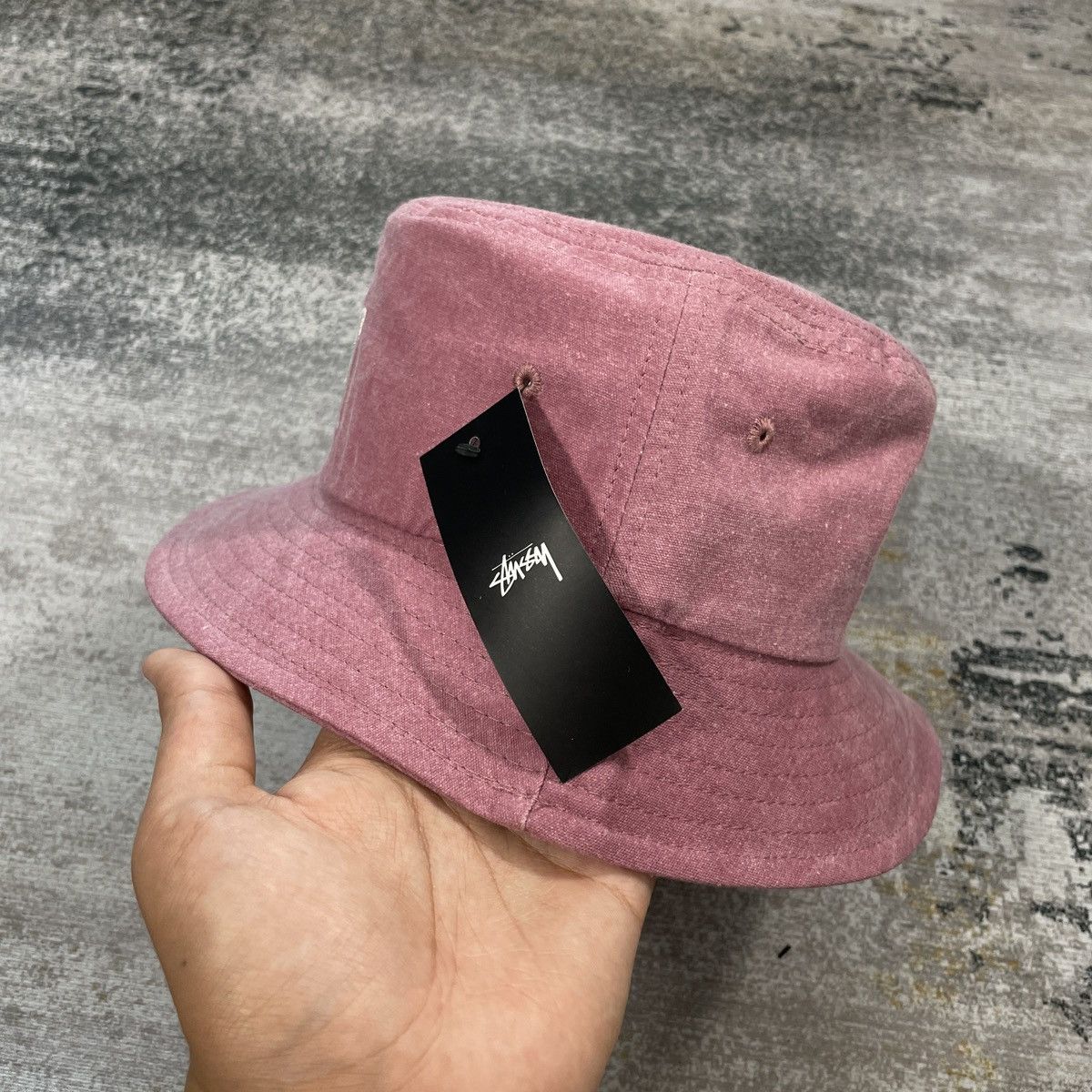 Stussy Stussy Big Logo Stock Bucket Hat // Rose Size ONE SIZE - 3 Thumbnail