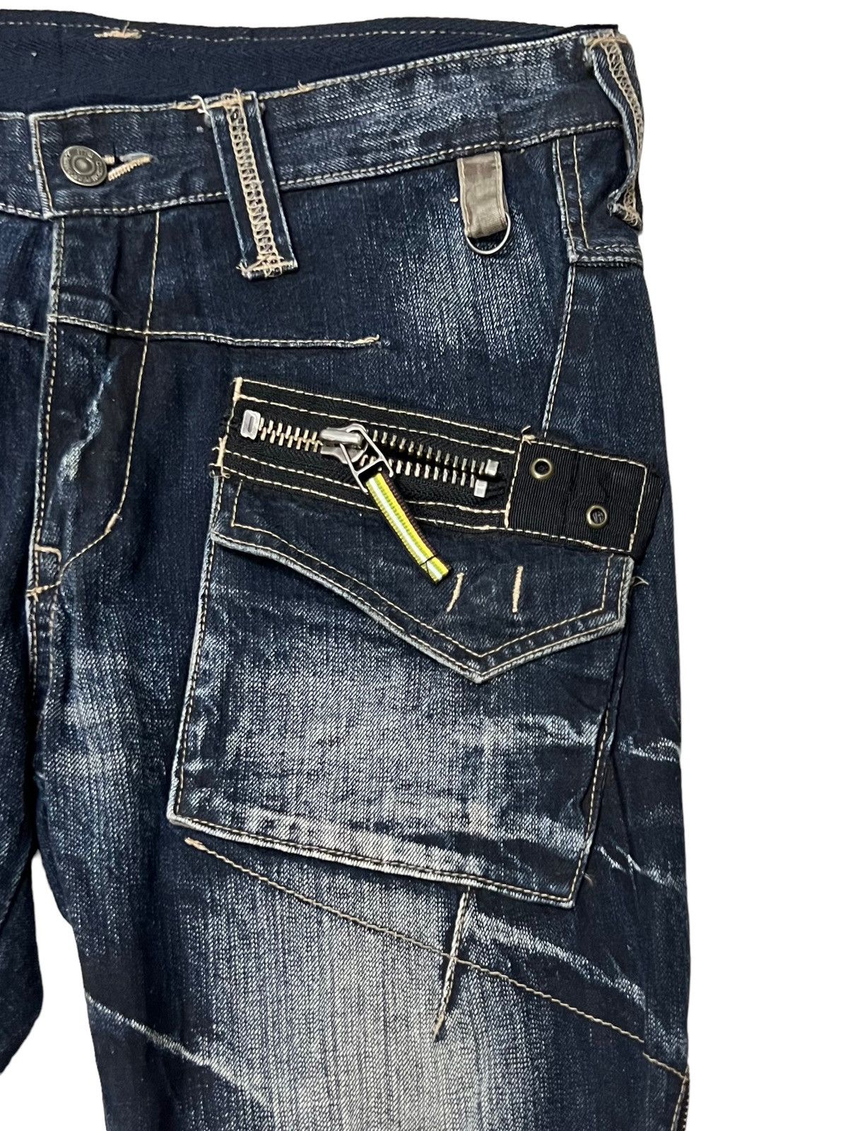 Designer × PPFM 🔥NEED GONE🔥PPFM DENIM BONDAGE PARACHUTE MULTI ZIPPER PANTS Size US 30 / EU 46 - 9 Thumbnail