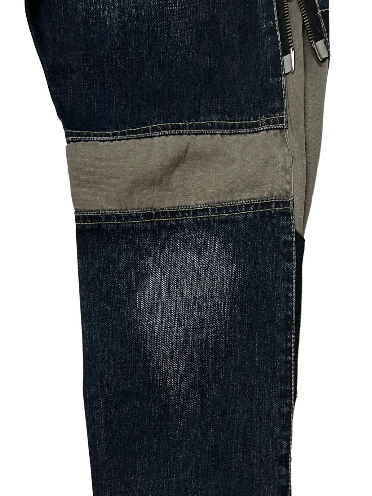 Designer × PPFM 🔥NEED GONE🔥PPFM DENIM BONDAGE PARACHUTE MULTI ZIPPER PANTS Size US 30 / EU 46 - 19 Thumbnail